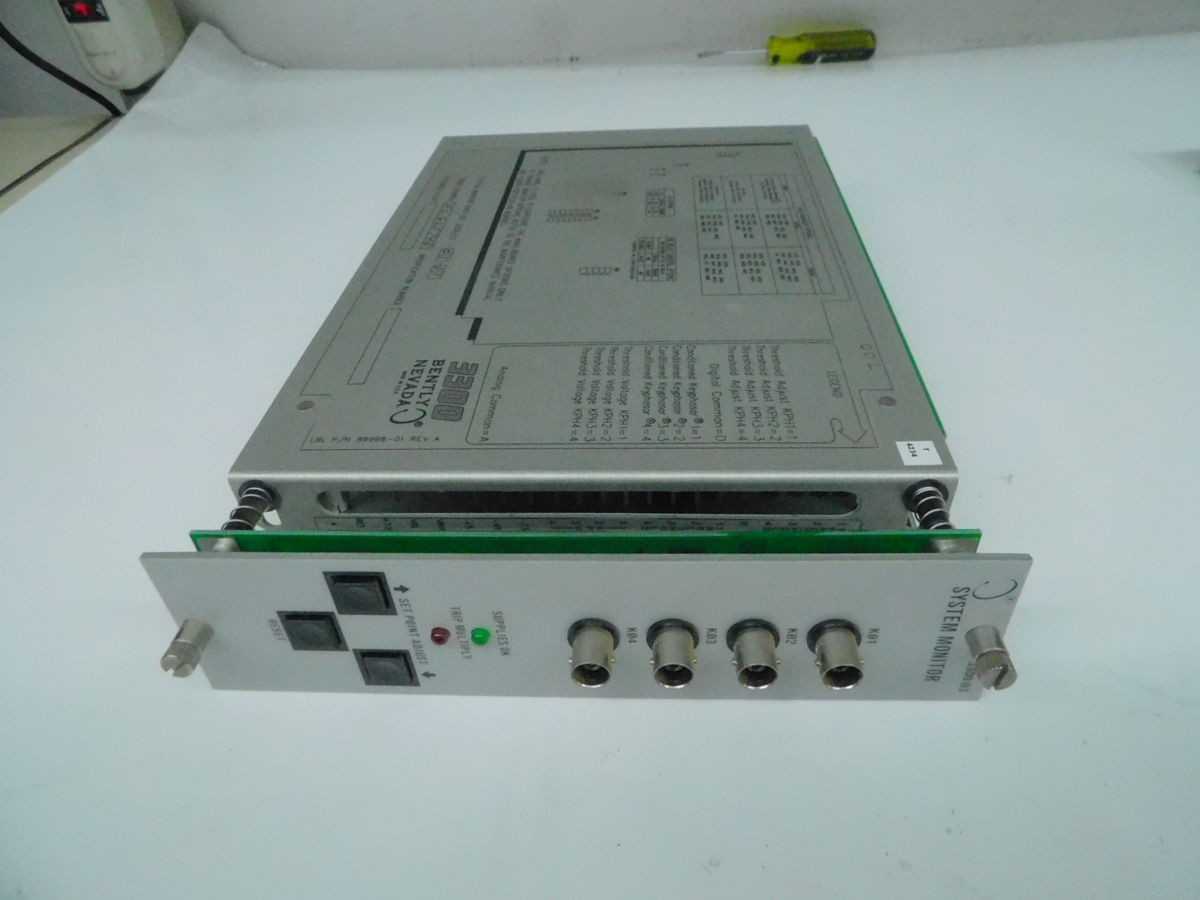 BENTLEY NEVADA 3300/03-01-01 SYSTEM MONITOR M7625 - SENSORS