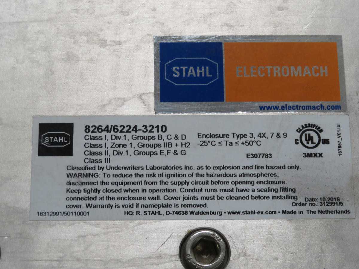 AUMUND 8264/6224-3210 ENCLOSURES, CLASS I, DIV 1, GR B, C, D RATING, NEMA 3, 4X, 7, 9 RATING - ELECTRICAL ENCLOSURES
