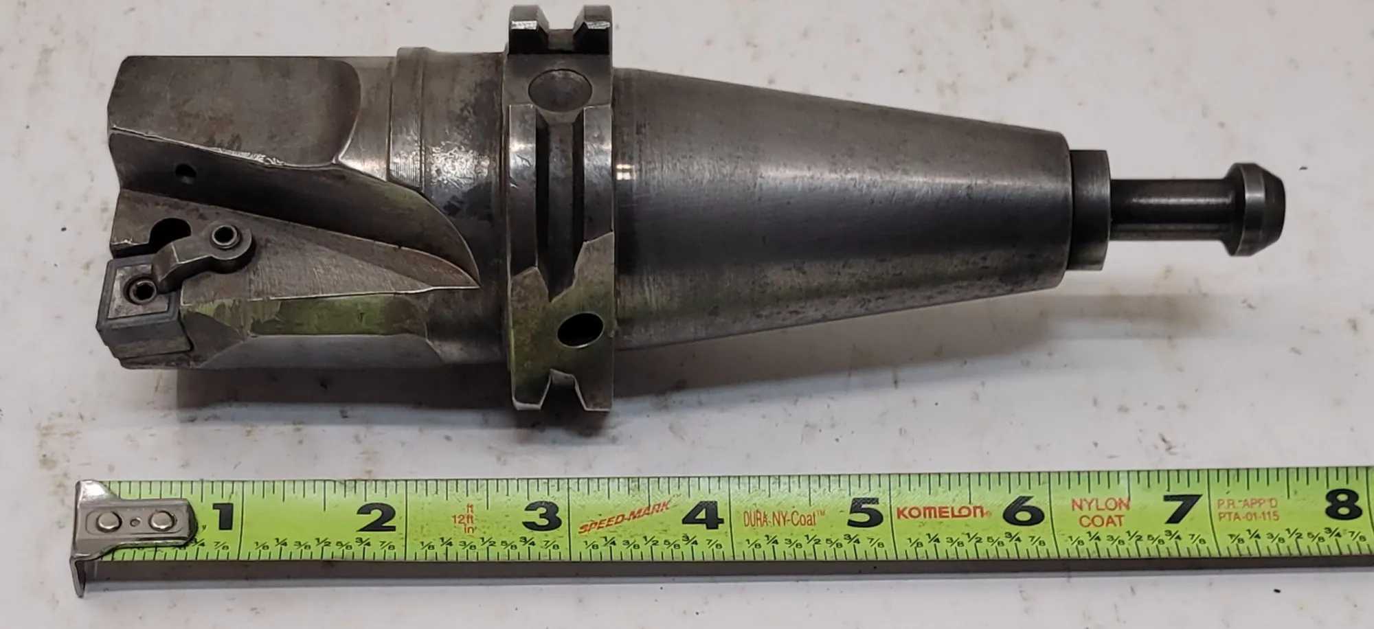 CARBOLOY END MILL TOOL HOLDER, CAT 40 TAPER, OAL 7-3/8IN, WIDTH 2 INCHES - MACHINE TOOLING