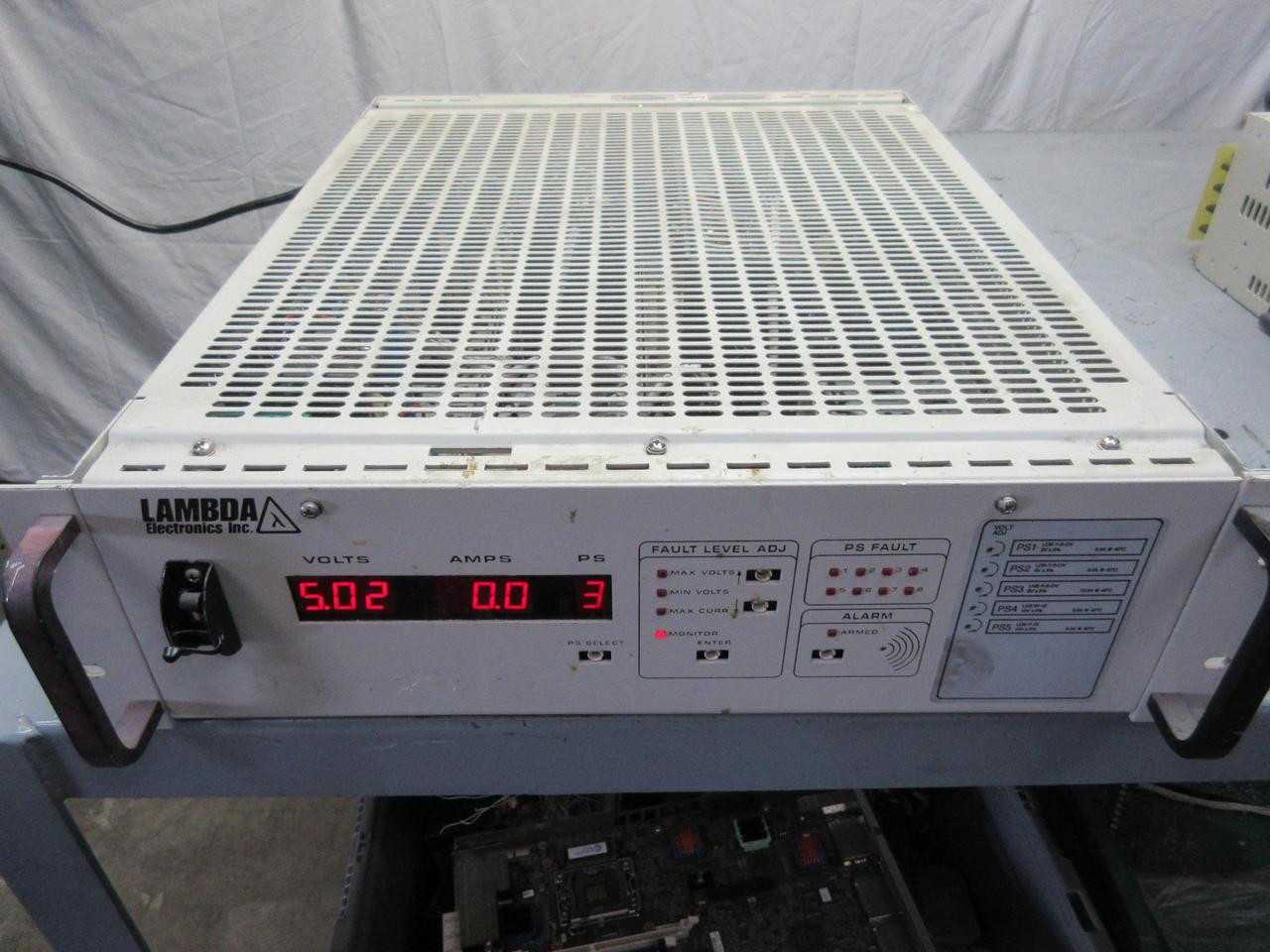 LAMBDA PS-060901-108 UPS POWER SUPPLY, 0-6 VDC OUT, 0-90 A OUT, 540 W MAX POWER, 0.01% REGULATION - POWER SUPPLIES
