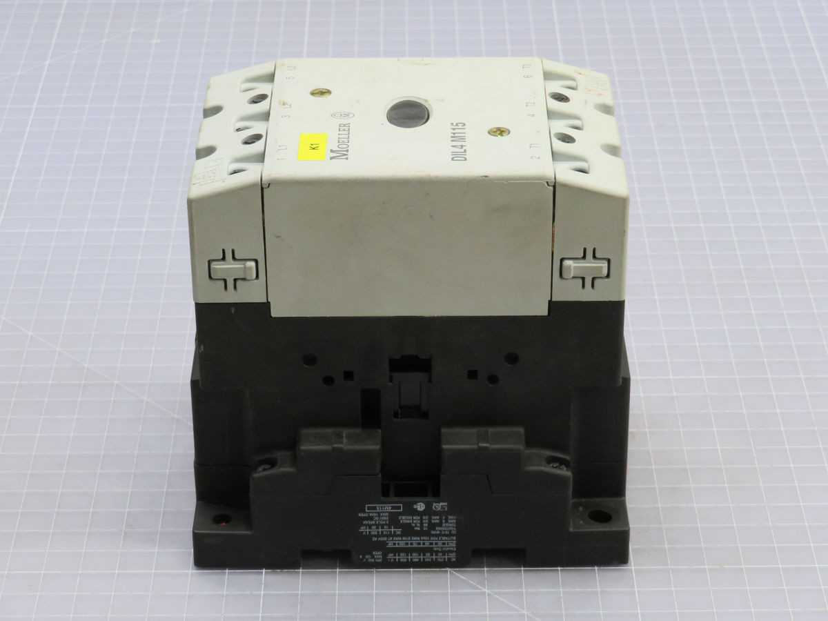 Moeller Dil 4M115 Contactor, 115 A AC-3, 55 kW, 230 VAC CTL, 1NO/1NC AUX - DC CONTACTOR