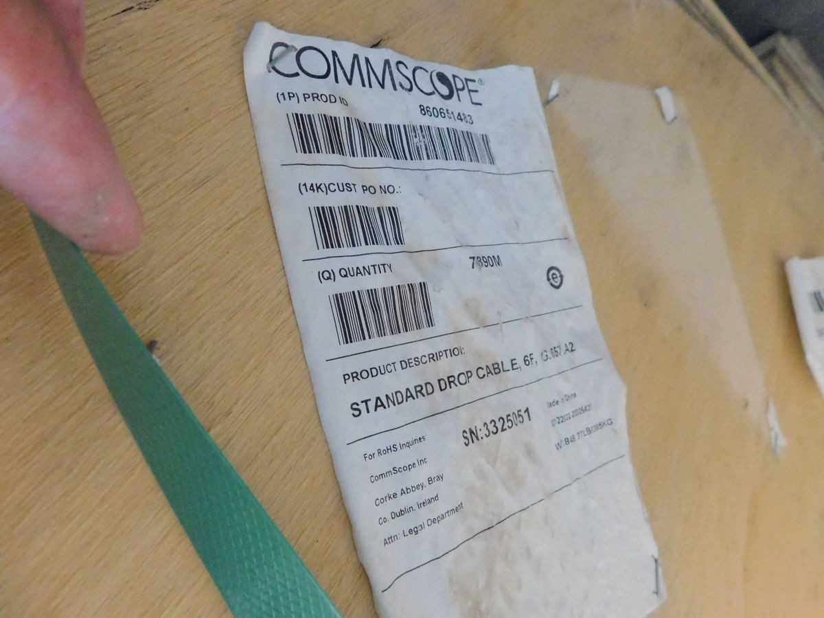 Commscope 860651483 Sm Fo Cable, 6 Fiber, 21000 Ft Length, G.657.A2 Os2 - FIBER OPTIC CABLE