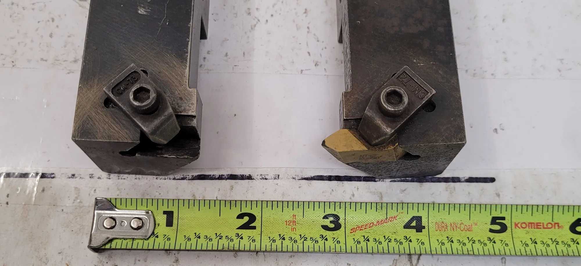 KENNAMETAL NEL-204D/NER-204D TOOLHOLDER LOT OF 2: 1.25 IN SHANK, 6 IN TOOL LENGTH - MACHINING TOOLING & PARTS