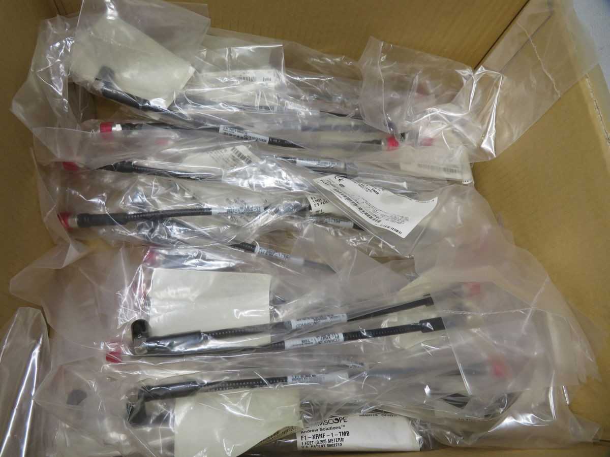 LOT OF 30 COMMSCOPE F1-XRNF-1-TMB RF COAXIAL JUMPER T268788 - COAXIAL CABLE