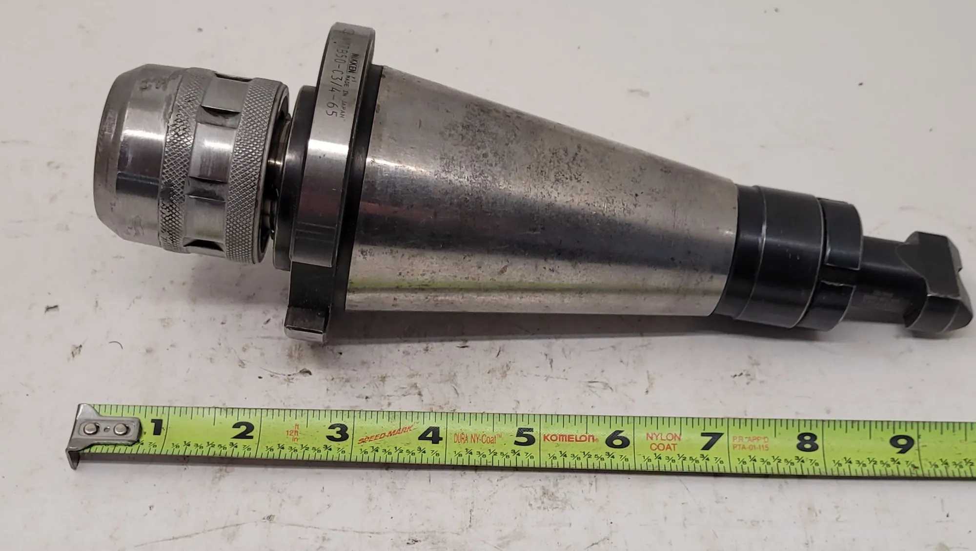 NIKKEN NMTB50-C3/4-65 COLLET CHUCK CAT 50 HOLDER OAL 9.75” PROJECTION 2.75” HOLE 1.32” - MACHINING TOOLING & PARTS