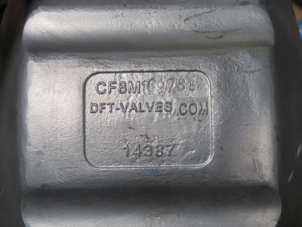 DFT-VALVES CF8M169785 CHECK VALVE T263807 - CHECK VALVE