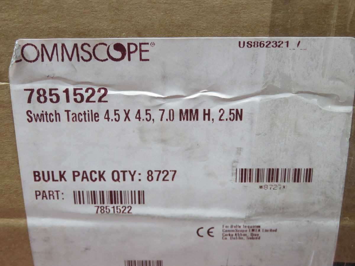 Lot Of 8500 C&K PTS647SK70SMTR2 Tactile SPST-NO Switches 0.05A 12V - SWITCHES