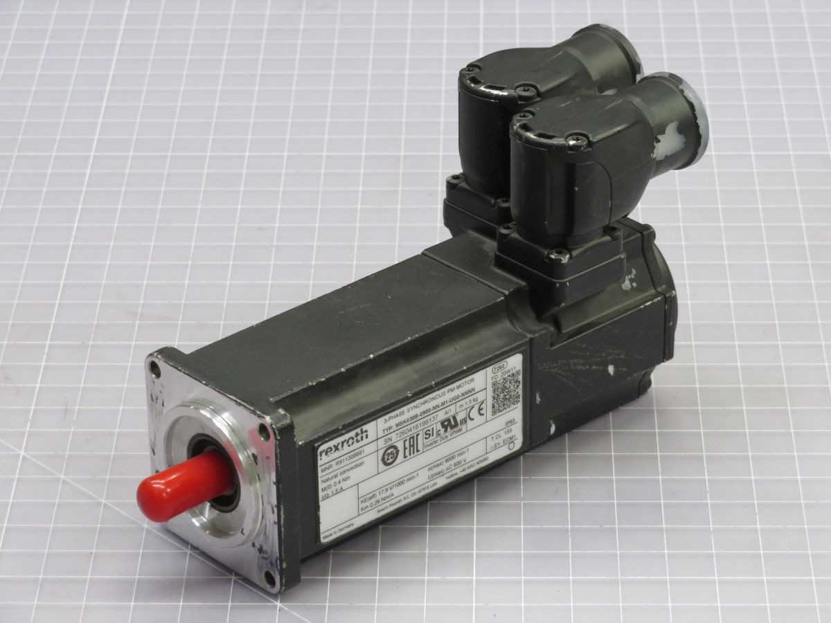 REXROTH R911308681 SERVO MOTORS, 600 VAC POWER, 4 NM TORQUE, 9000 RPM SPEED, IP65 IP RATING - SERVO