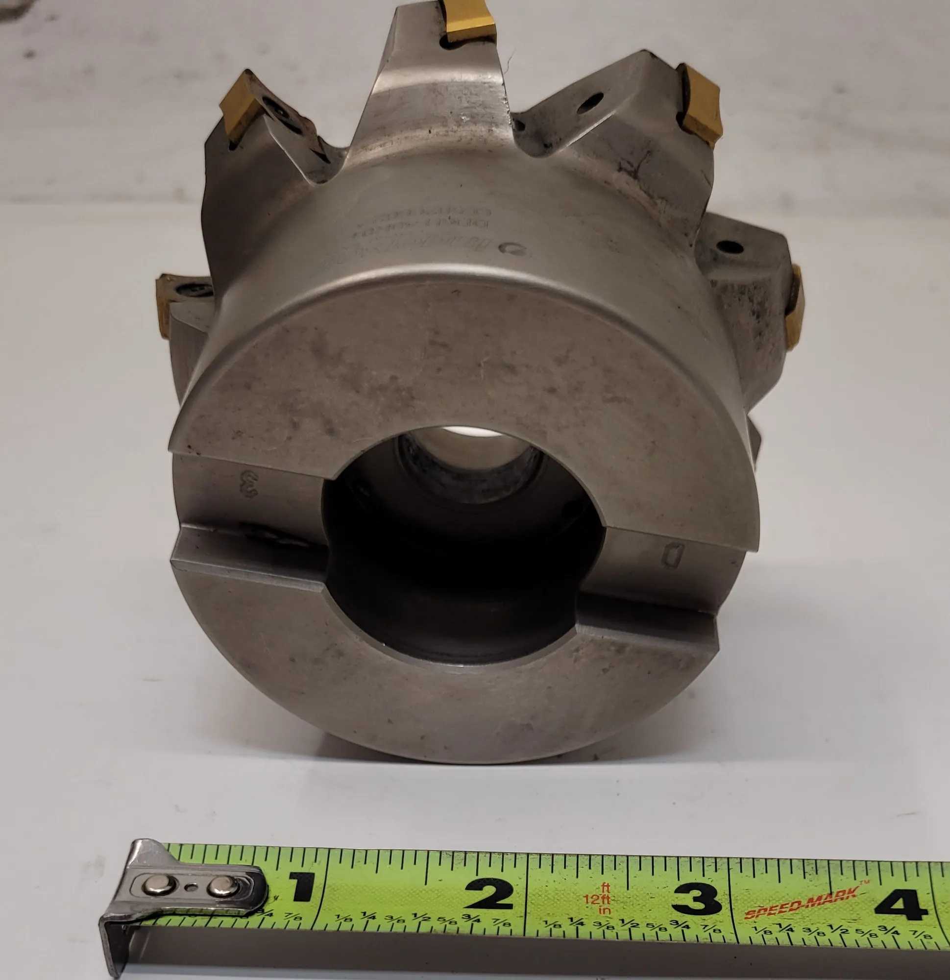 INGERSOLL DD6H-40R01 4" - 9 INSERT FACE MILL - CUTTING DIA. 4.000", DOC MAX 0.065" - MACHINING TOOLING & PARTS