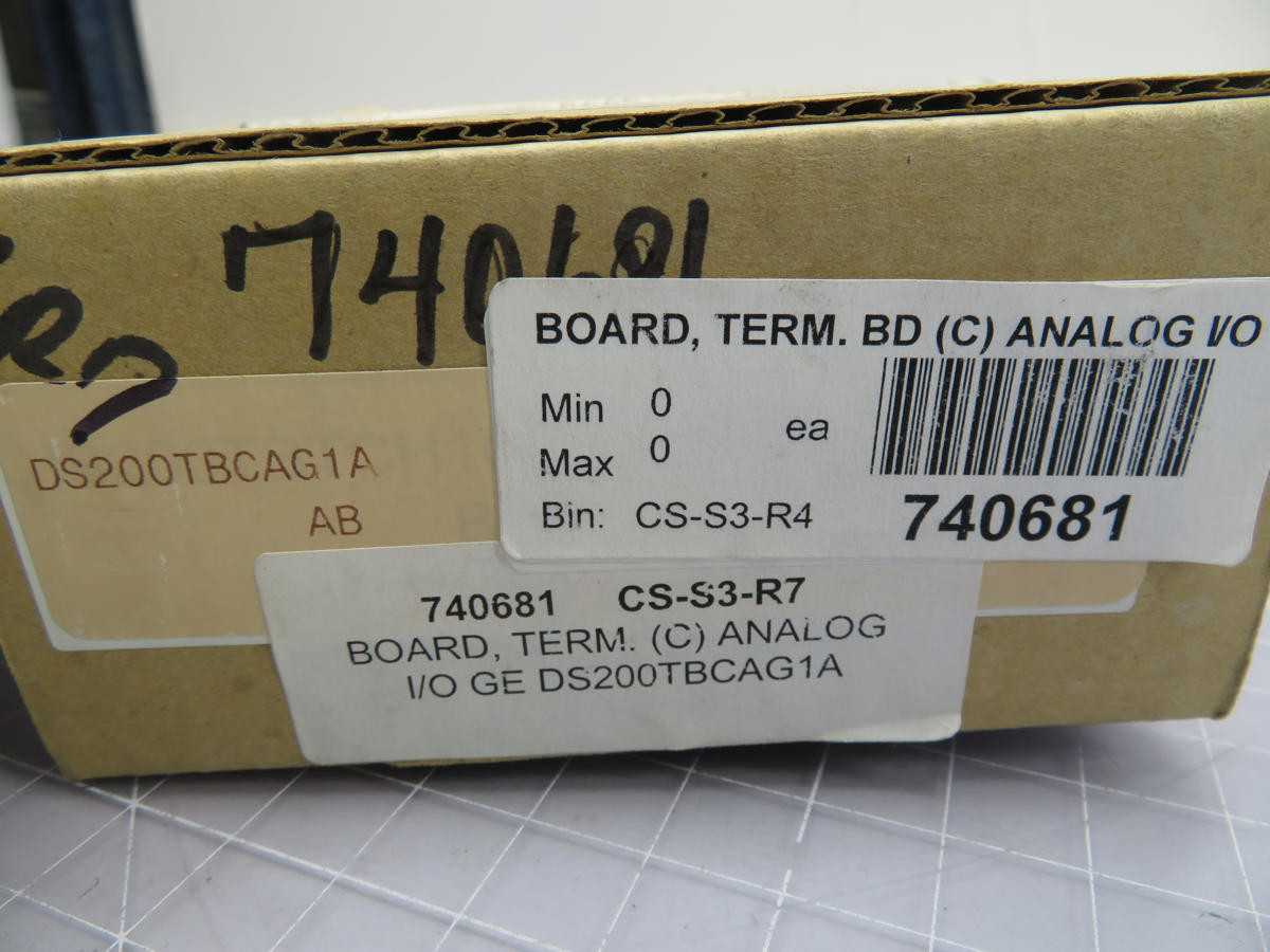 TB DS200TBCAG1AAB TRANSITION MODULE - PLC MODULES