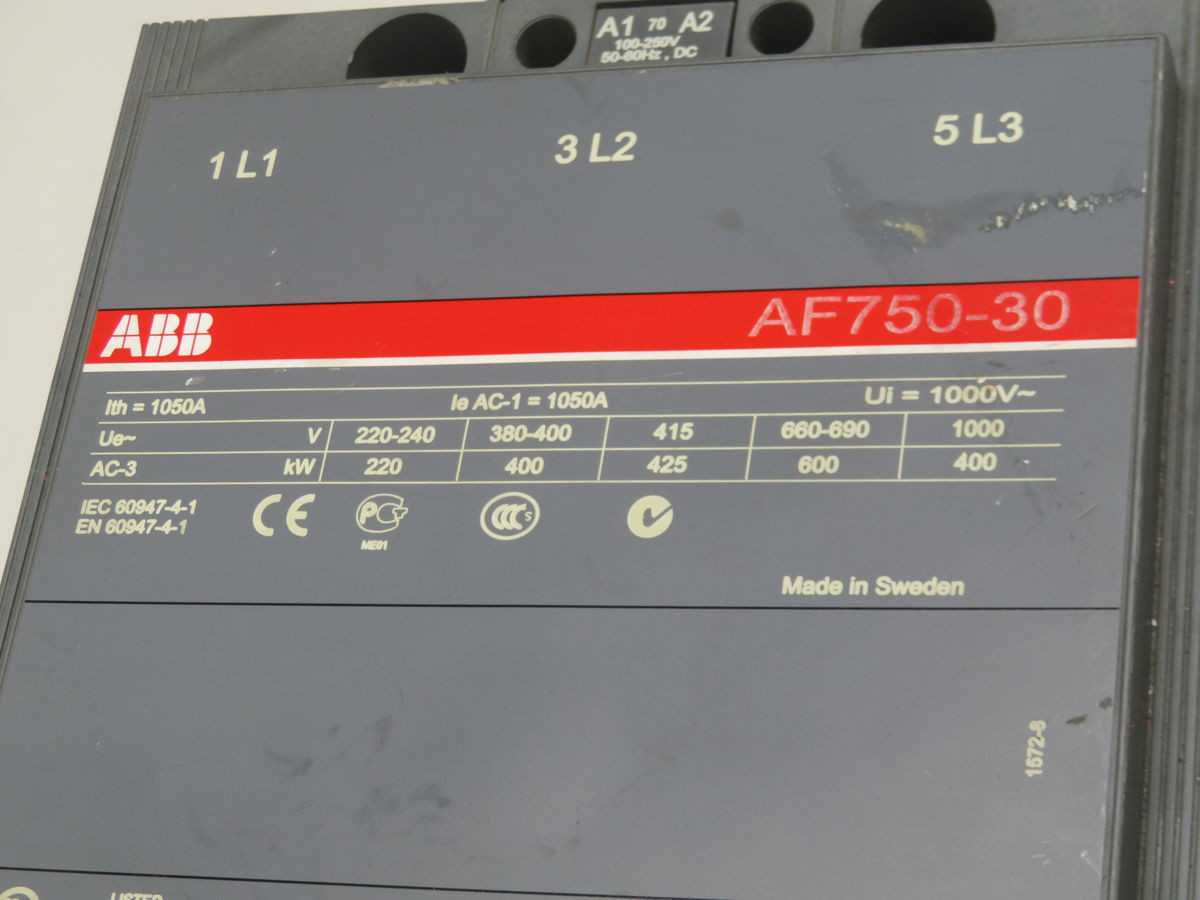 ABB AF750-30 Contactor T260438 - Reliable Performance for Your Industrial Needs - CONTACTORS