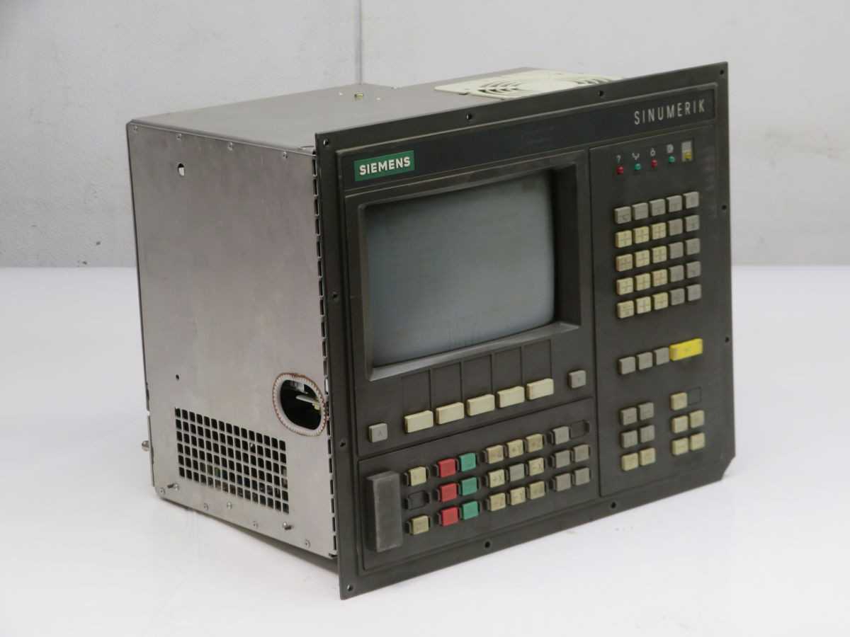 SIEMENS 6FC3821-2AC-Z CONTROL PANEL, 24V DC POWER, 145 VA CONSUMPTION, 9-INCH MONO CRT - HMIS & DISPLAYS