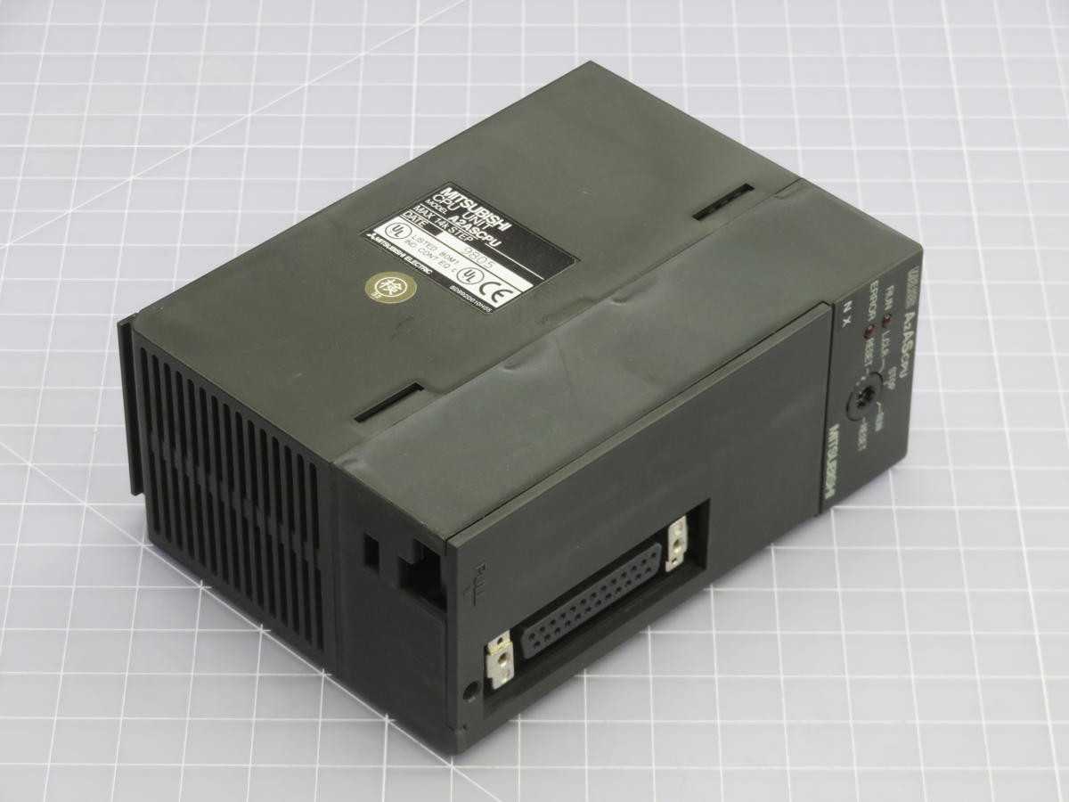 Mitsubishi A2ASCPU Controls PLCs, 14K Prog Steps, 512 I/O Points, 5VDC, 0.70A Power - PLC MODULES