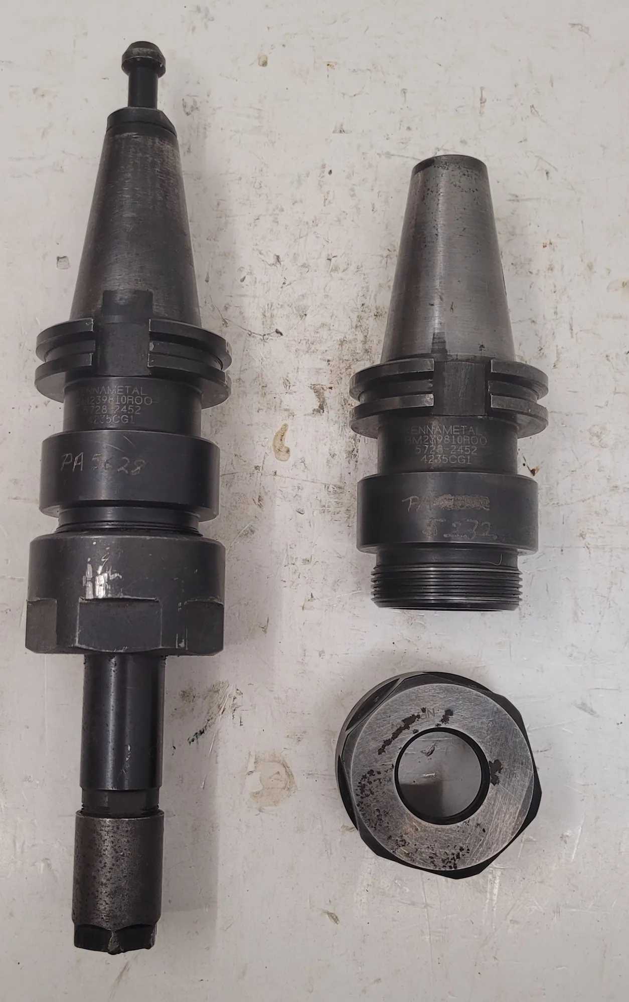 Kennametal Collet Chuck Model BM239810ROO (OAL 7in, Body Dia 2.25in, Bore Dia 1in) - MACHINING ACCESSORIES & TOOLING