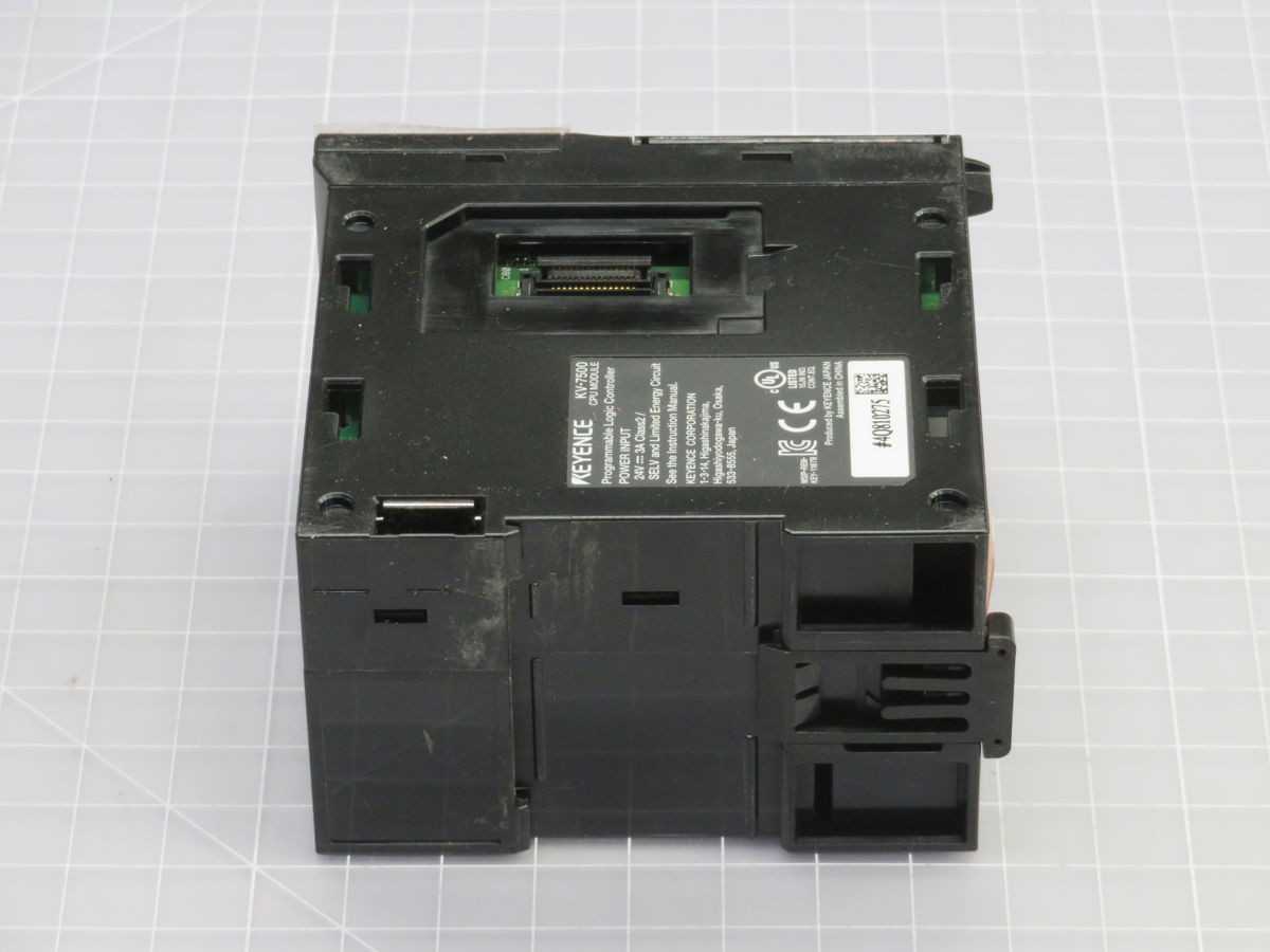 KEYENCE KV-7500, CONTROLS PLCS, 24 VDC POWER, 64 MB CPU MEMORY, 0.96 NS INSTR SPEED, ETHERNET/IP - PLC MODULES