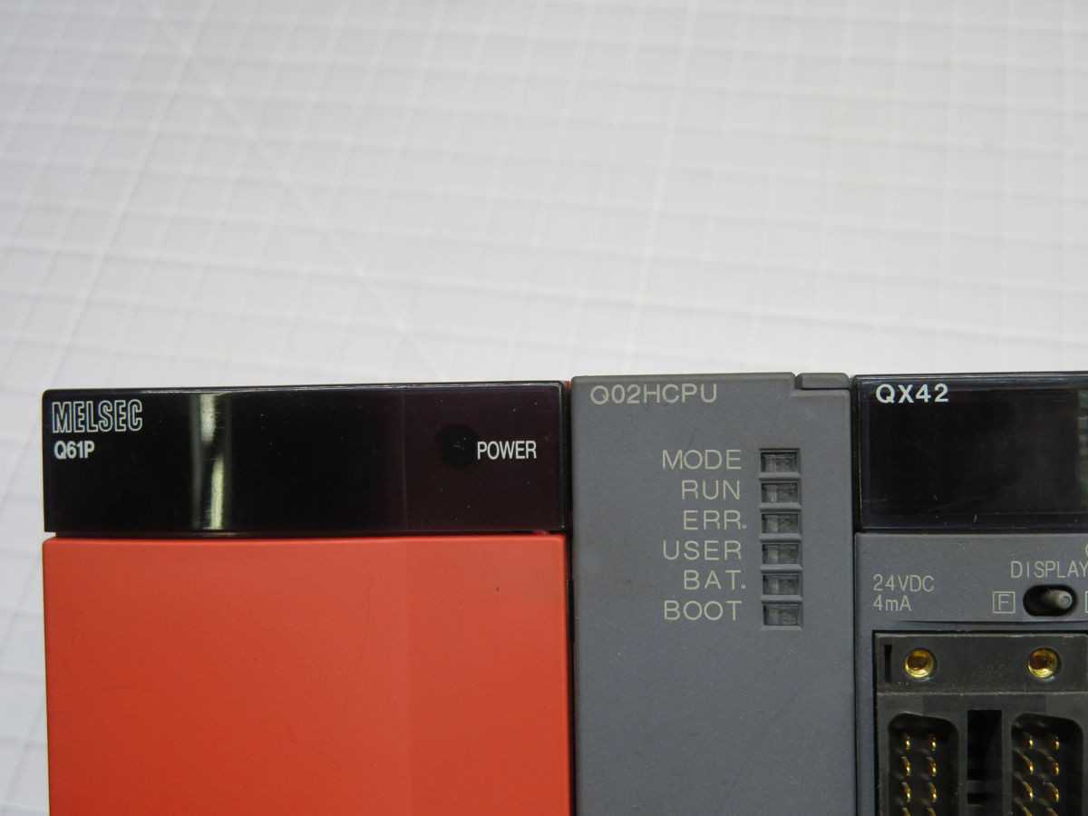 Mitsubishi Q02HCPU PLC CPU, 28K Step Memory, 8192 I/O, 0.075 US LD Inst, 4 CPU Max, 5VDC, 0.7A - PLC MODULES