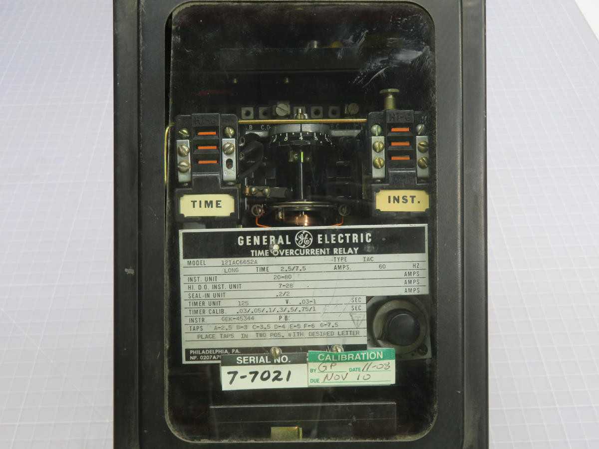 GE 12IAC66S2A Time Overcurrent Relay T243036 - ELECTRICAL COMPONENTS