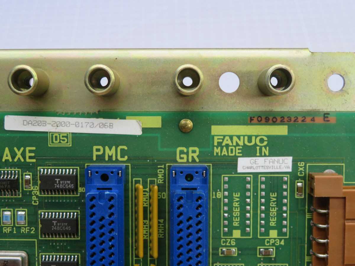 FANUC DA20B-2000-0170/06B F09023224 E MOTHER BOARD T262852 - PCB CIRCUIT BOARDS