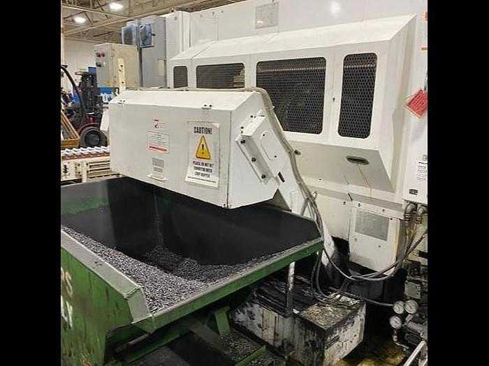 2008 FUJI TNW 3500 TR CNC LATHE, TWIN SPINDLE, TWIN TURRET, GANTRY LOADER, FANUC 310I CONTROL - CNC LATHES
