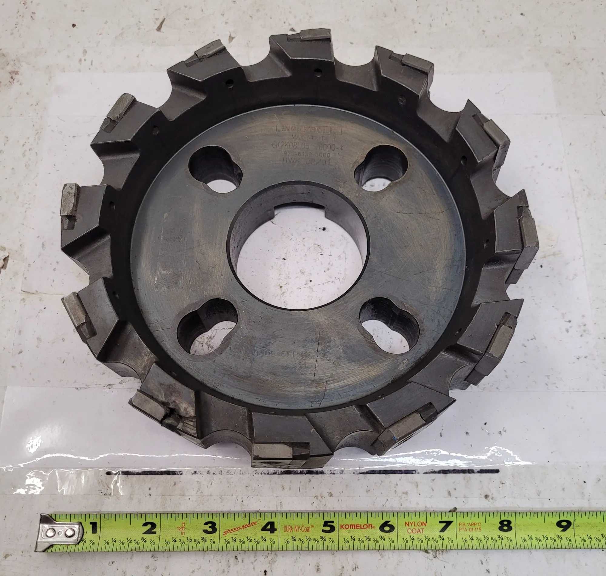 INGERSOLL CUTTING TOOLS 6K2K08L05 MAX-I-CUT 8" FACE MILL, 12 INSERTS - MACHINING TOOLING & PARTS