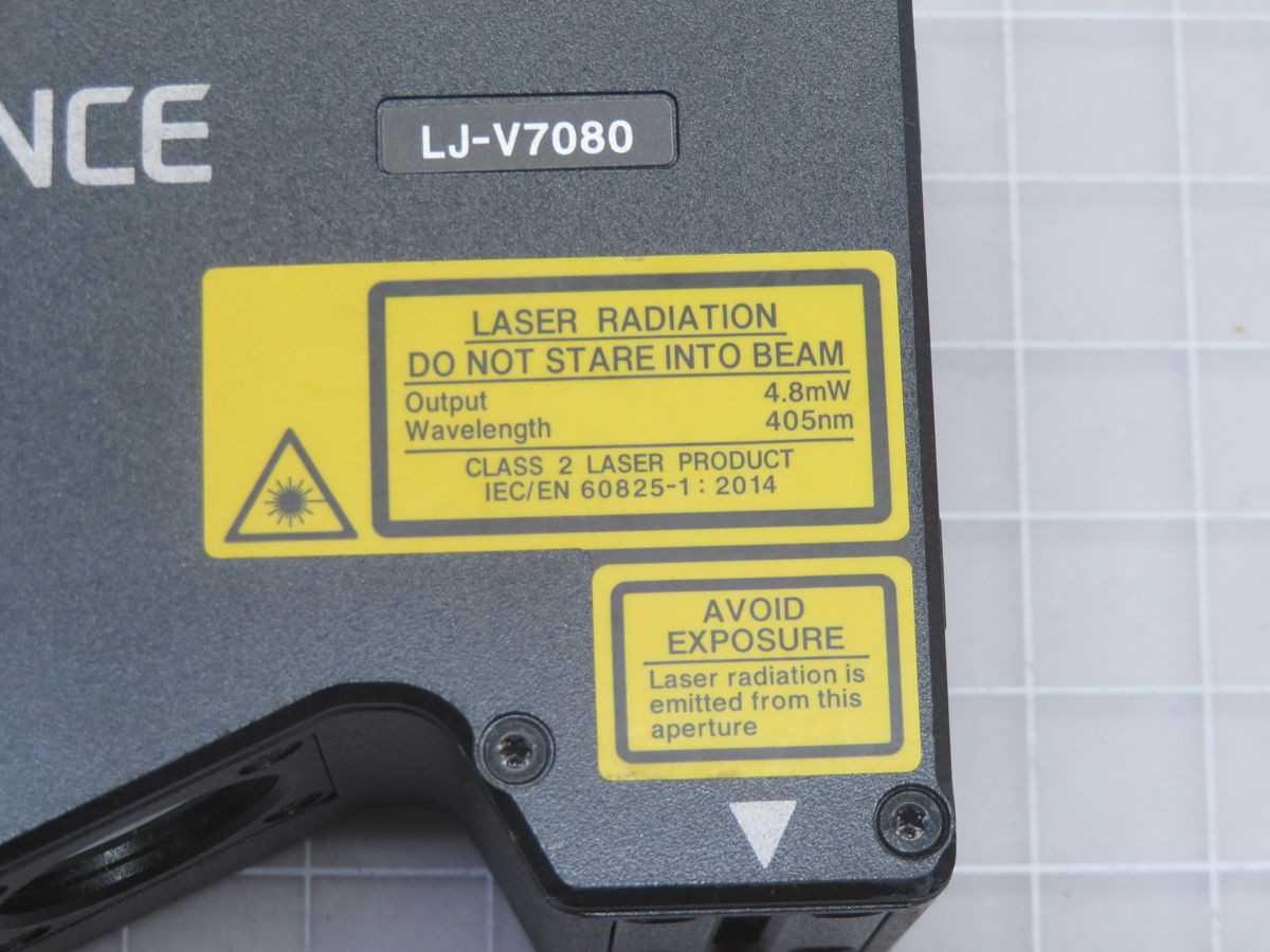 Keyence LJ-V7080 Laser Sensor - Precision Measurement Technology - SENSORS