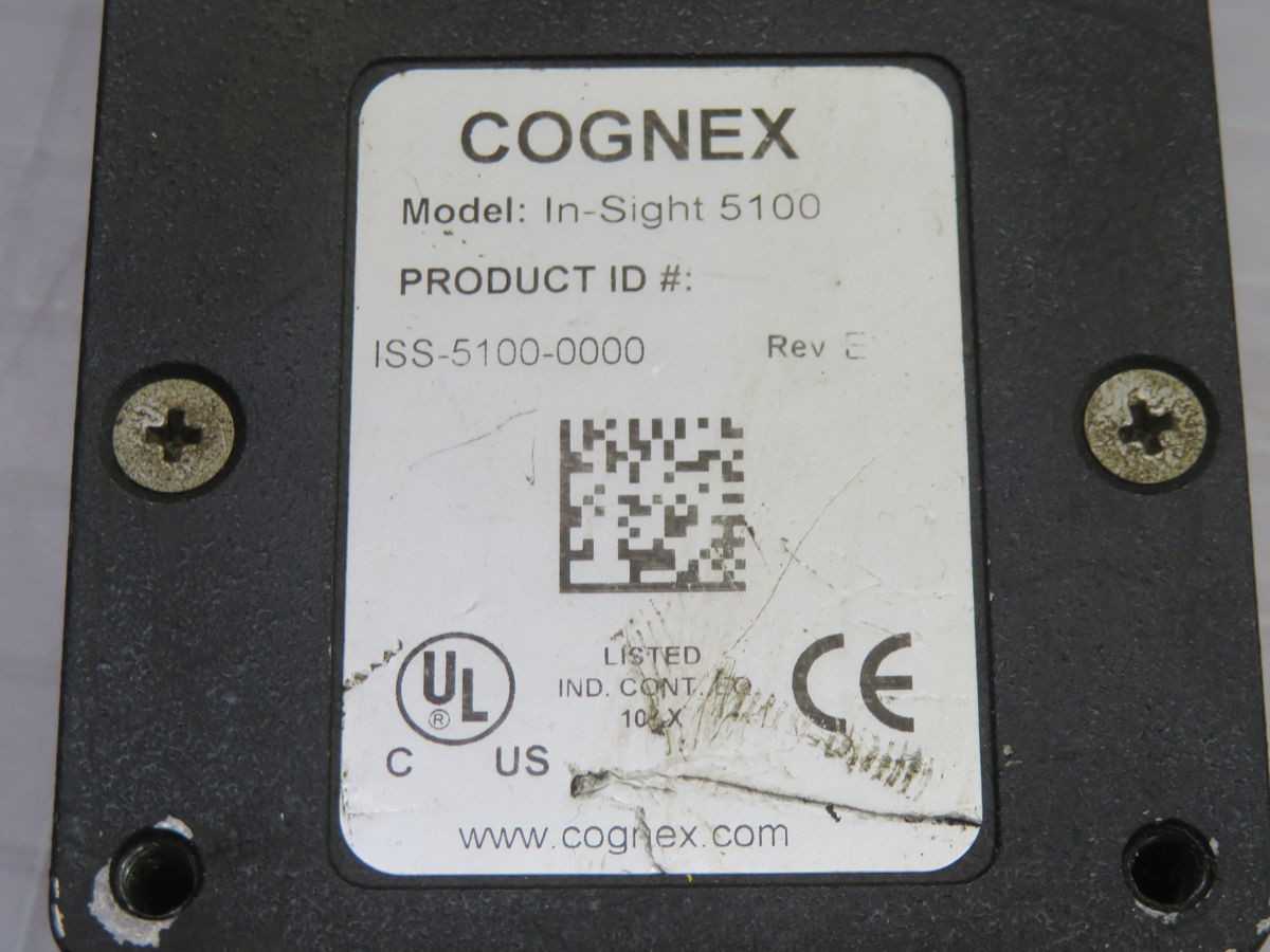 Cognex In-Sight 5100 Vision Sensor, VGA Resolution, 60 FPS, Ethernet, RS-232, 4 In, 4 Out, 24 VDC Power - INSPECTION CAMERAS