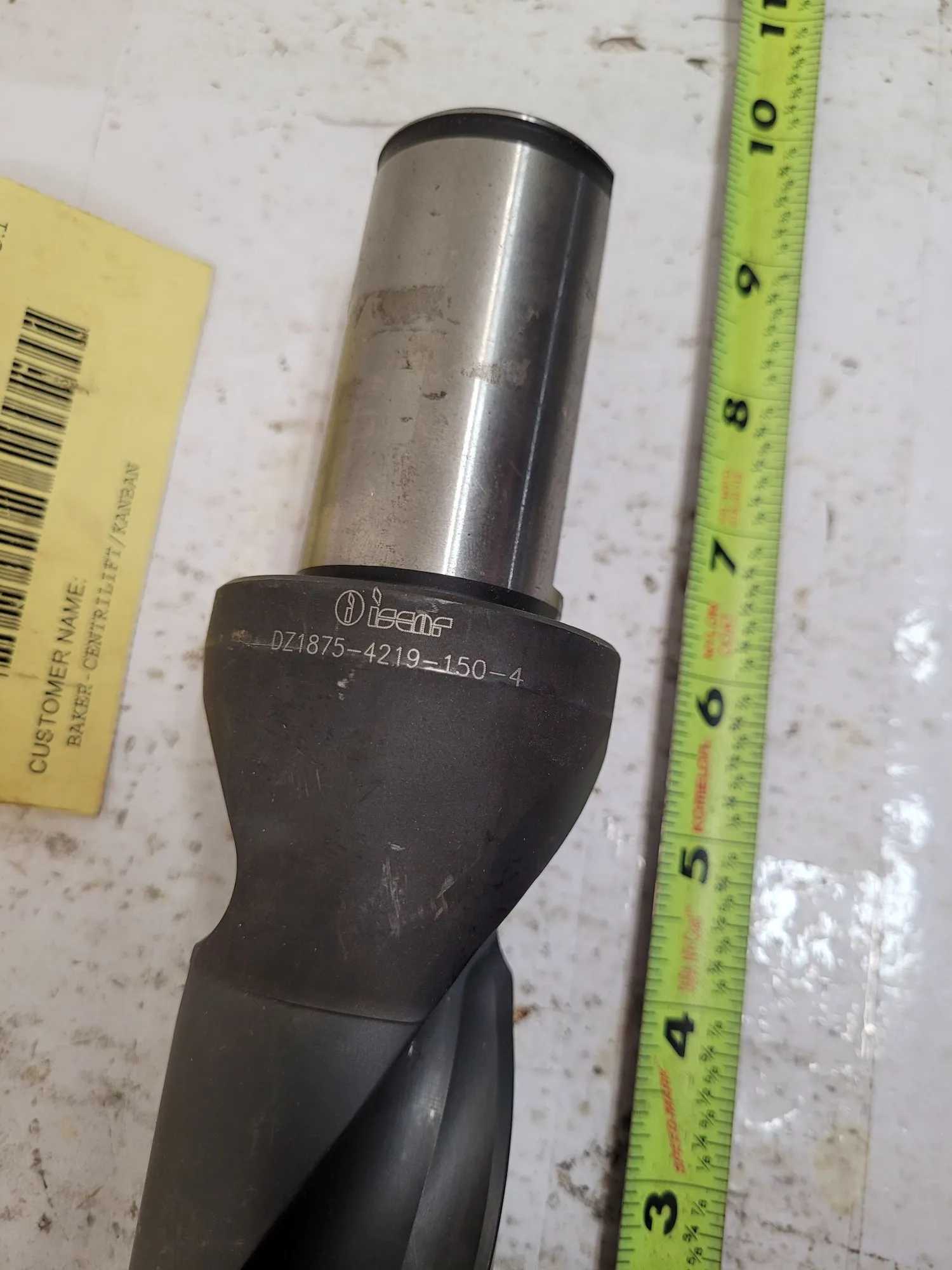 ISCAR DZ1875-4219-150-4 INDEXABLE DRILL, 1.88" DRILL DIAMETER - MACHINING TOOLING & PARTS