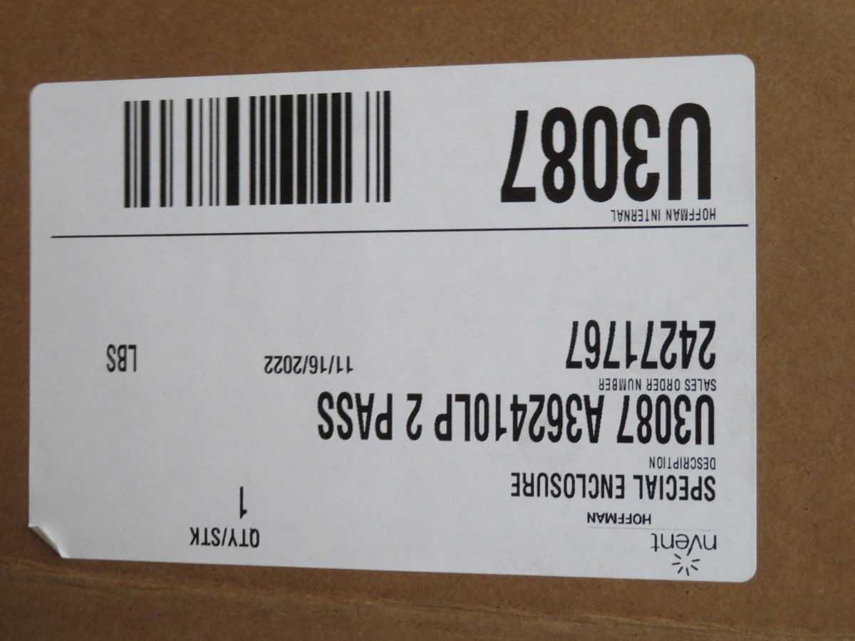 HOFFMAN A362410LP ENCLOSURE T259303 - ELECTRICAL ENCLOSURES