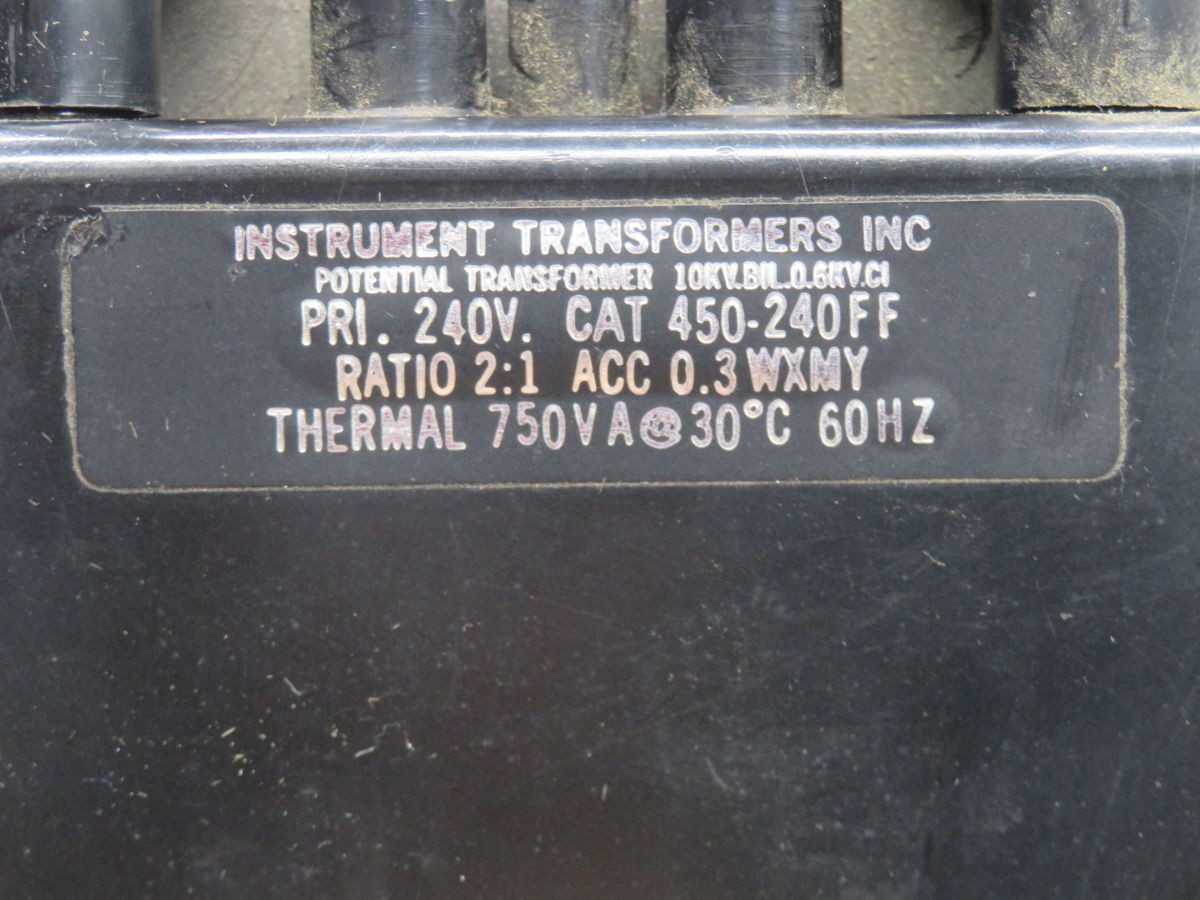 GE 450-240FF INDUSTRIAL GRADE INDOOR TRANSFORMER T268862 - POWER TRANSFORMERS