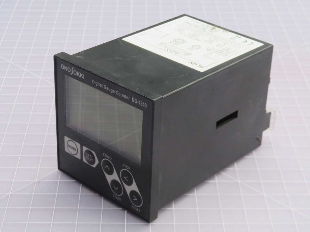 ONO SOKKI DG-4340 DIGITAL GAUGE COUNTER T264391 - INDUSTRIAL PARTS