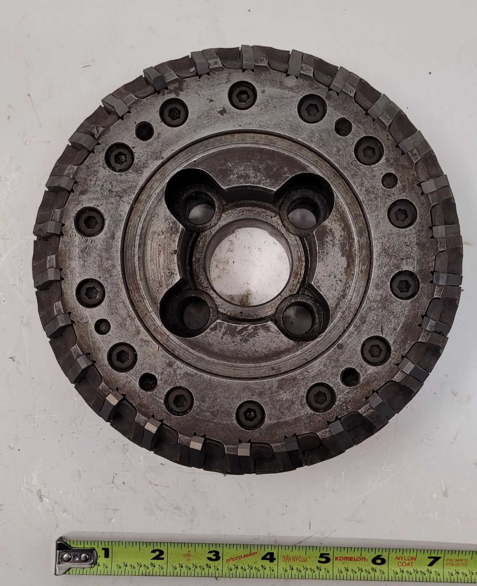 SANDVIK COROMANT RA 260.3-16M INDEXABLE CHAMFER/ANGLE FACE MILL 7" OD 45° LEAD ANGLE - MACHINING TOOLING & PARTS