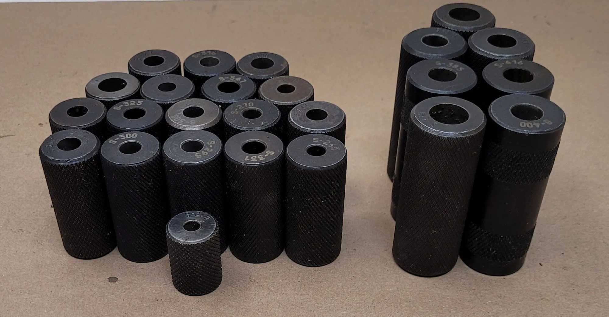 SUNNEN TRUING SLEEVES, SET OF 25, VARIOUS SIZES - MACHINING TOOLING & PARTS