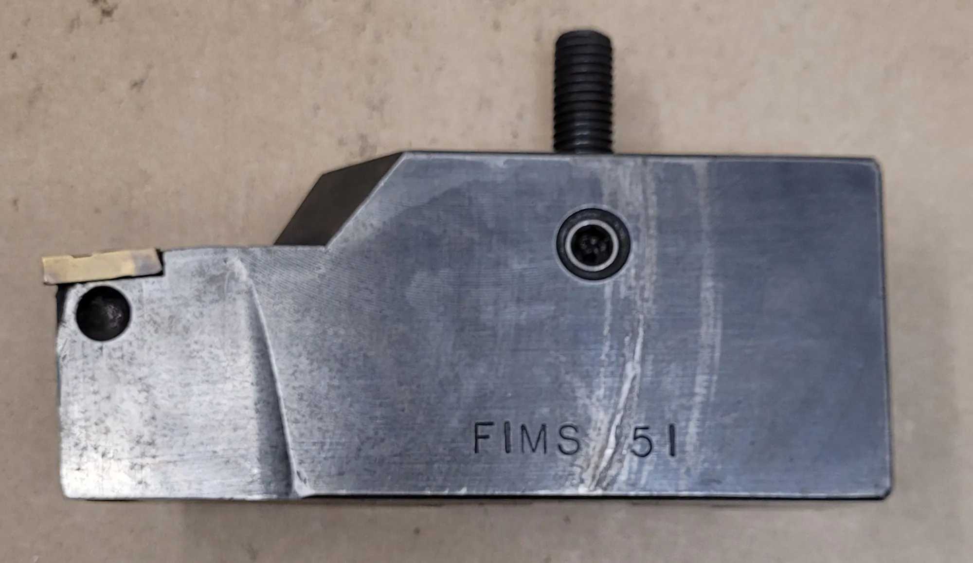 FIMS 51 TOOL HOLDER 1-1/2" W X 5-3/4" L X 2-5/8" H WITH 2-5/8" WEDGE - MACHINING TOOLING & PARTS