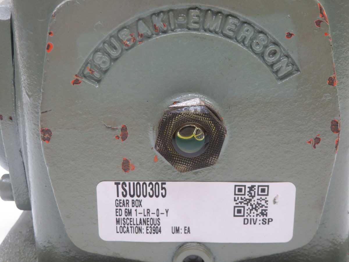 TSUBAKI ED 6M 1-LR-0-Y TSU00305 GEAR BOX T266591 - RIGHT ANGLE GEAR REDUCER