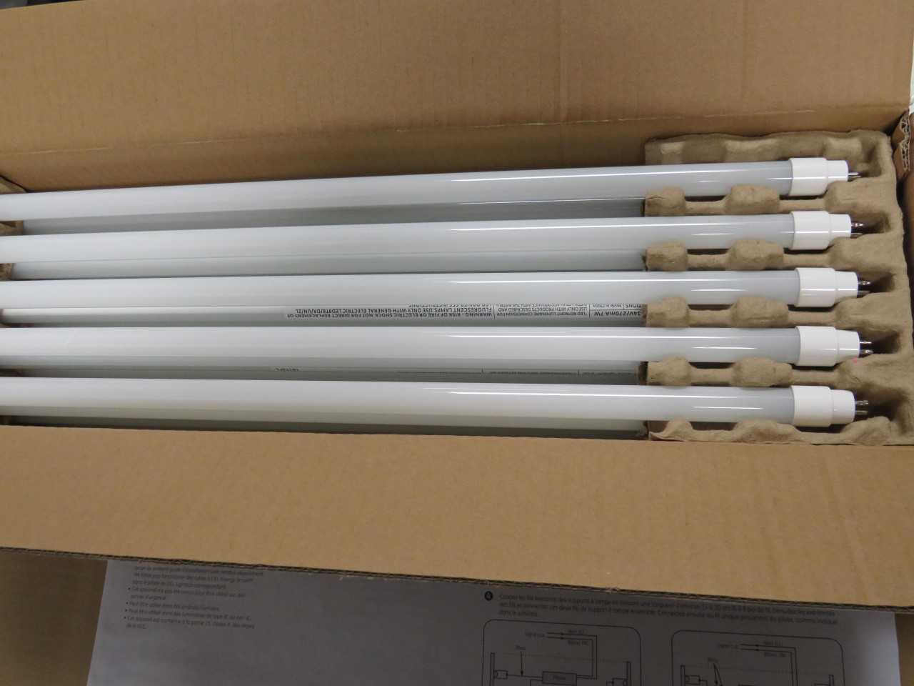 LOT OF 1680 GE 34205 LED9T5/G2/850HE T5 15 WATT LED STRAIGHT TUBE 22.5 INCH MINIATURE BI-PIN (G5) 5000K - LIGHTING