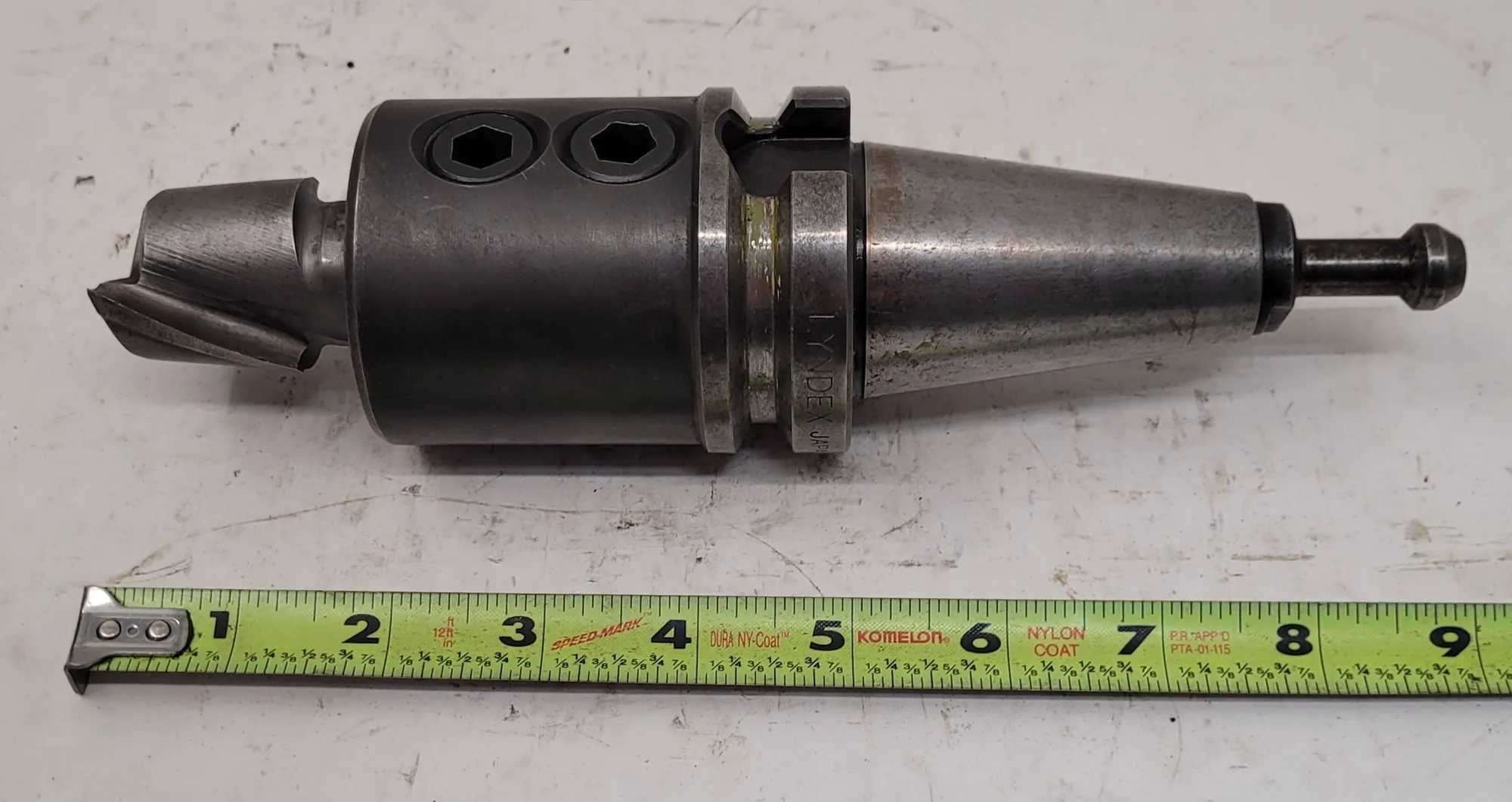 LYNDEX CAT 40 TOOL HOLDER - 1 INCH HOLE DIAMETER - MACHINE TOOLING