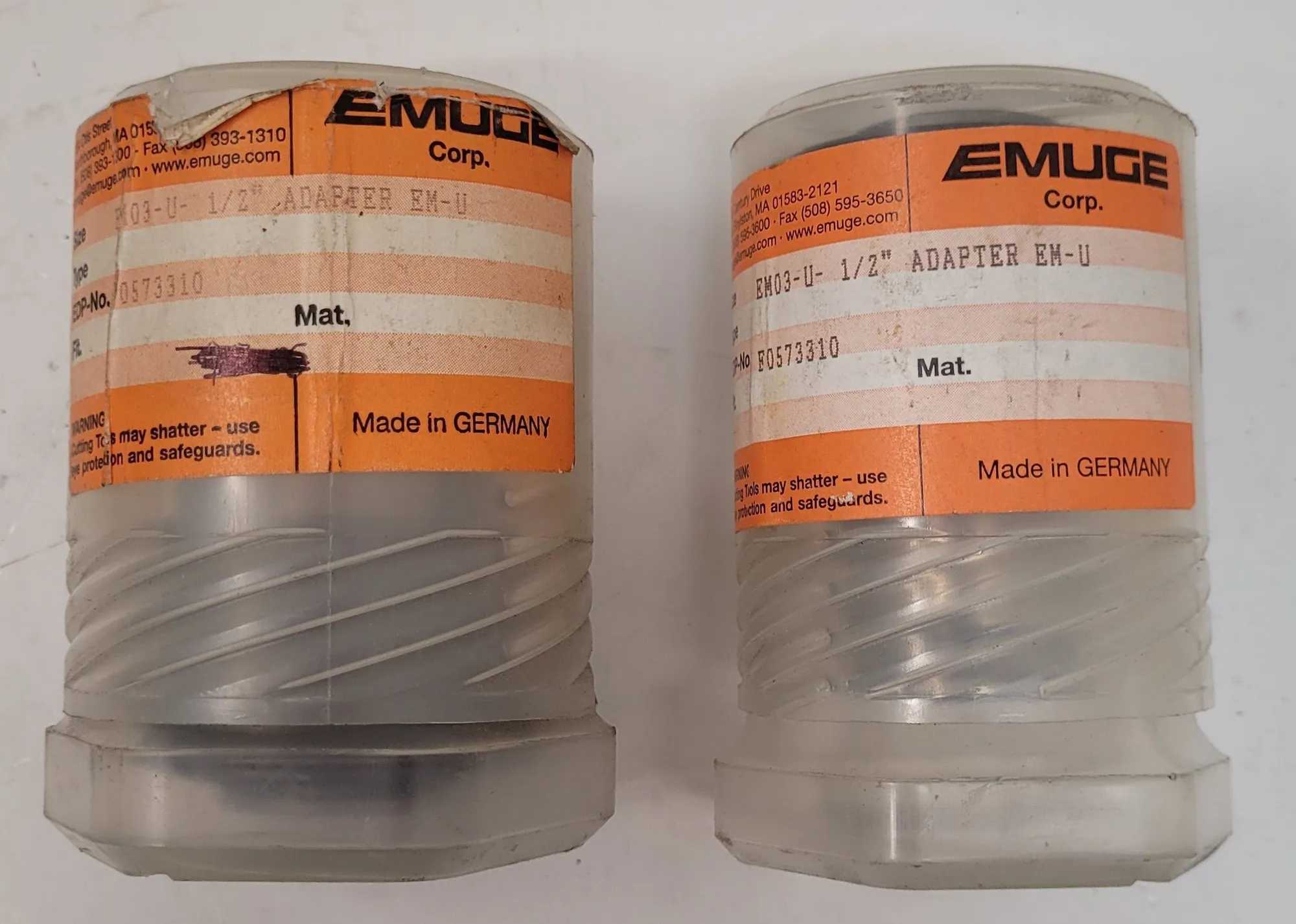 EMUGE F0573310 EM03-U-1/2" QUICK CHANGE TAP ADAPTER - MACHINING TOOLING & PARTS