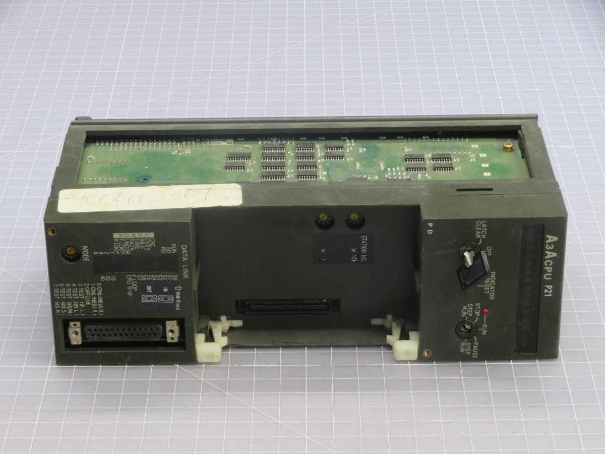 MITSUBISHI A3A-CPU-P21 PLC CPU MODULES, 30K STEPS PROG CAP, 4096 I/O PT, 0.75ΜS INSTR. TIME - PLC MODULES