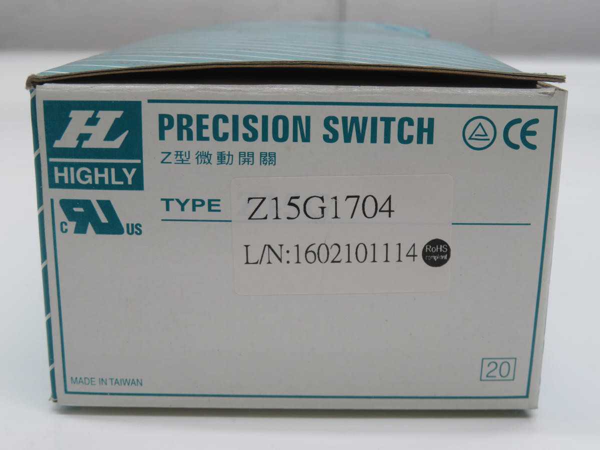 Lot of 20 Highly Z15G1704 Snap Action Microswitch - SWITCHES