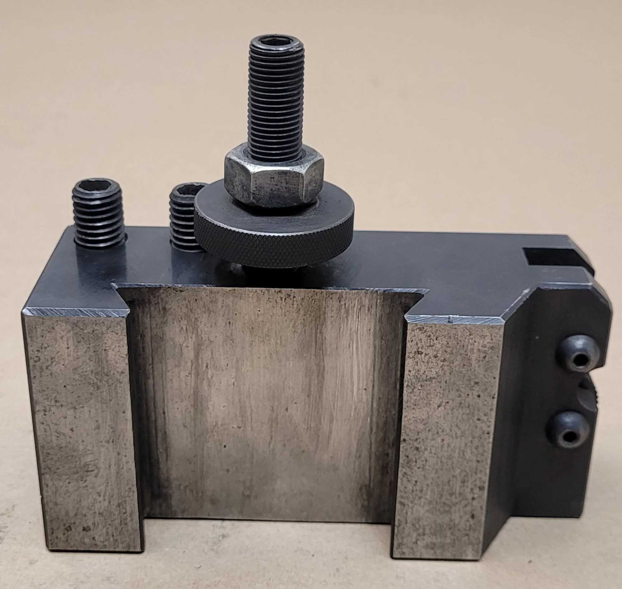 PHASE II 250-410 TOOL POST HOLDER FOR KNURLING TURNING & FACING (LATHE SWING 14-20'') - MACHINE TOOLING