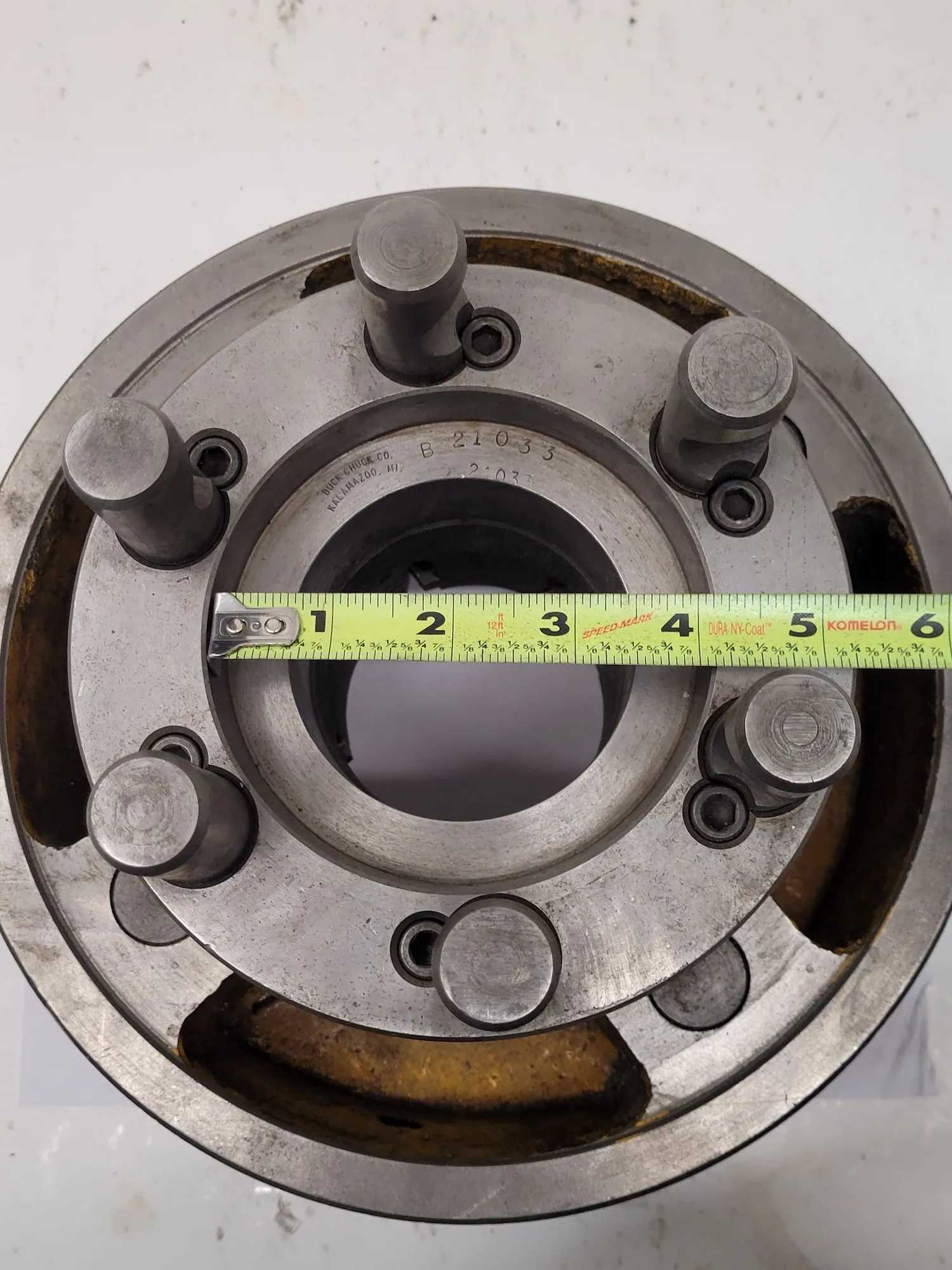 BUCK 10" 4-JAW CHUCK W/ D1-6 MOUNT - MACHINING TOOLING & PARTS