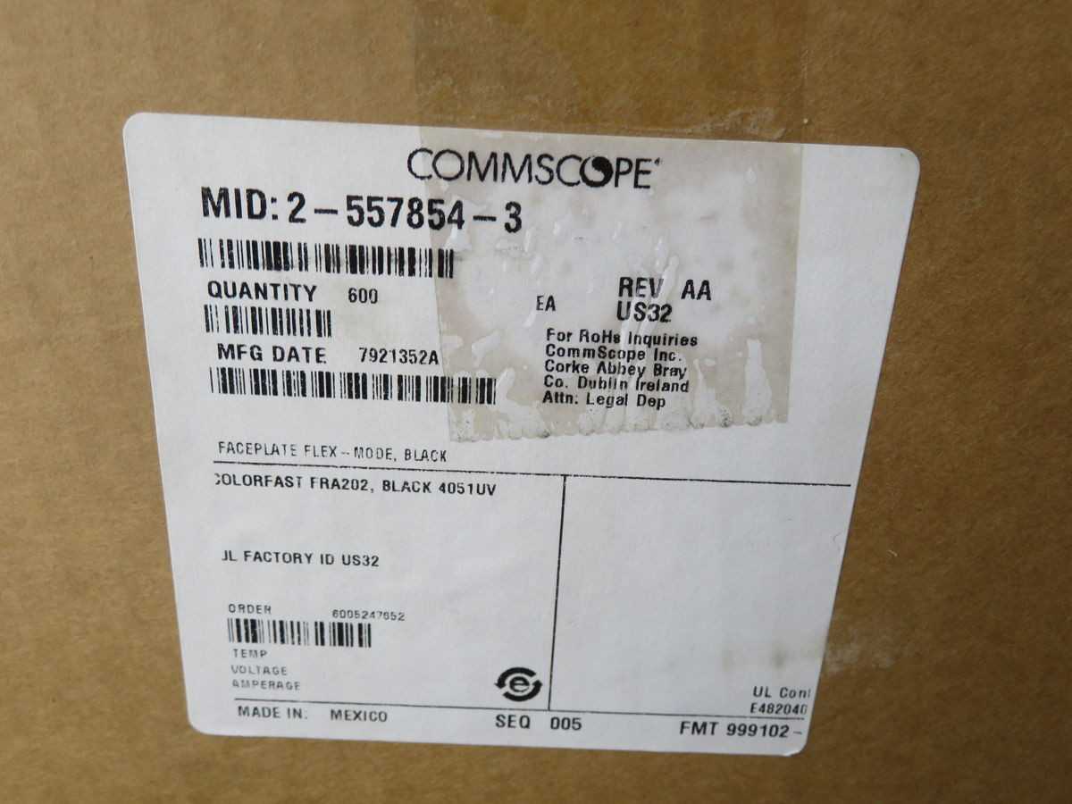 LOT OF 600 COMMSCOPE 2-557854-3 6005247652 TERMINAL BLOCK T267011 - ELECTRICAL PLUGS