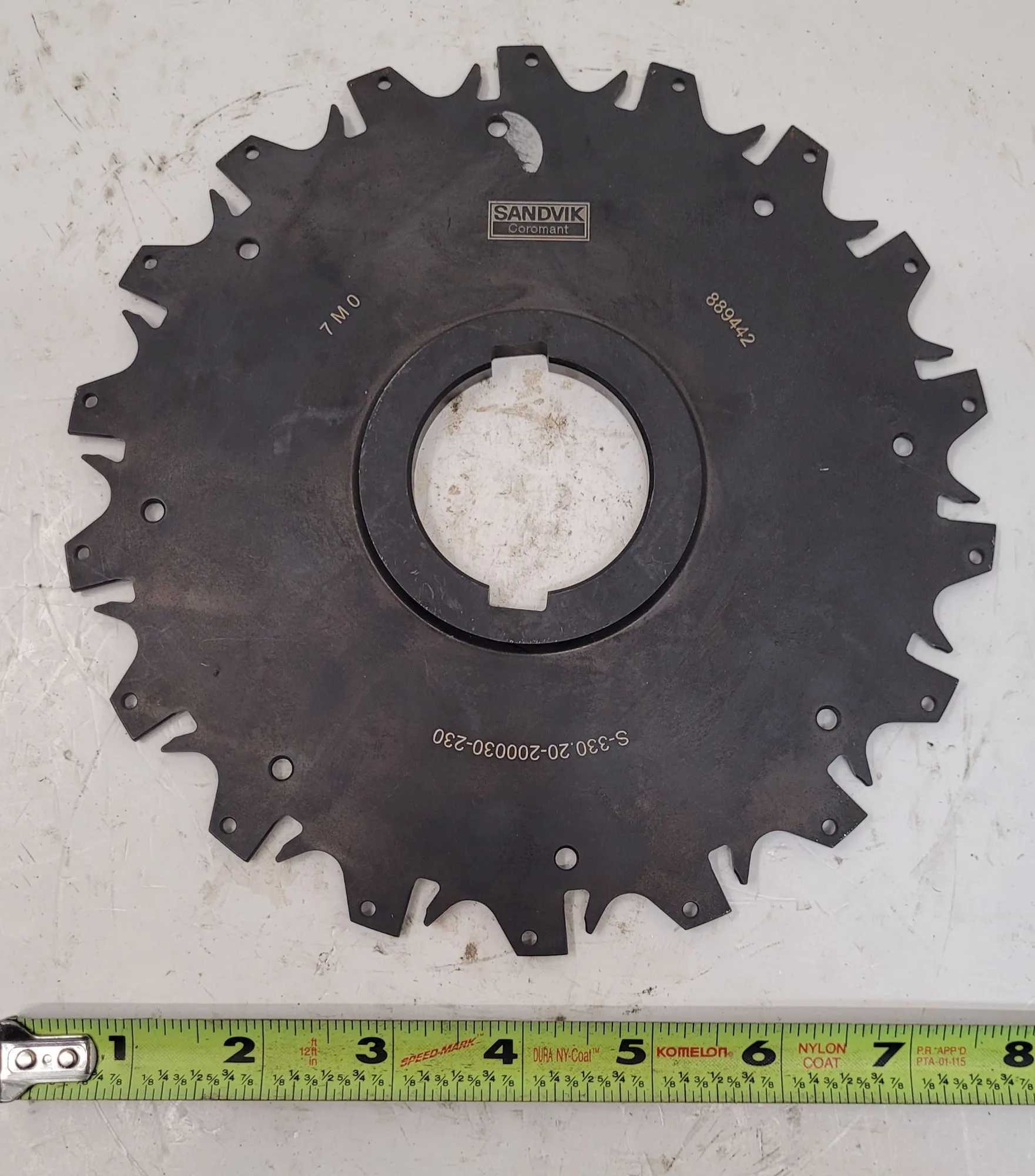 SANDVIK COROMANT S-330.20-200030-230 T-MAX SLITTING Q-CUTTER 7.75” OD - MACHINE TOOLING