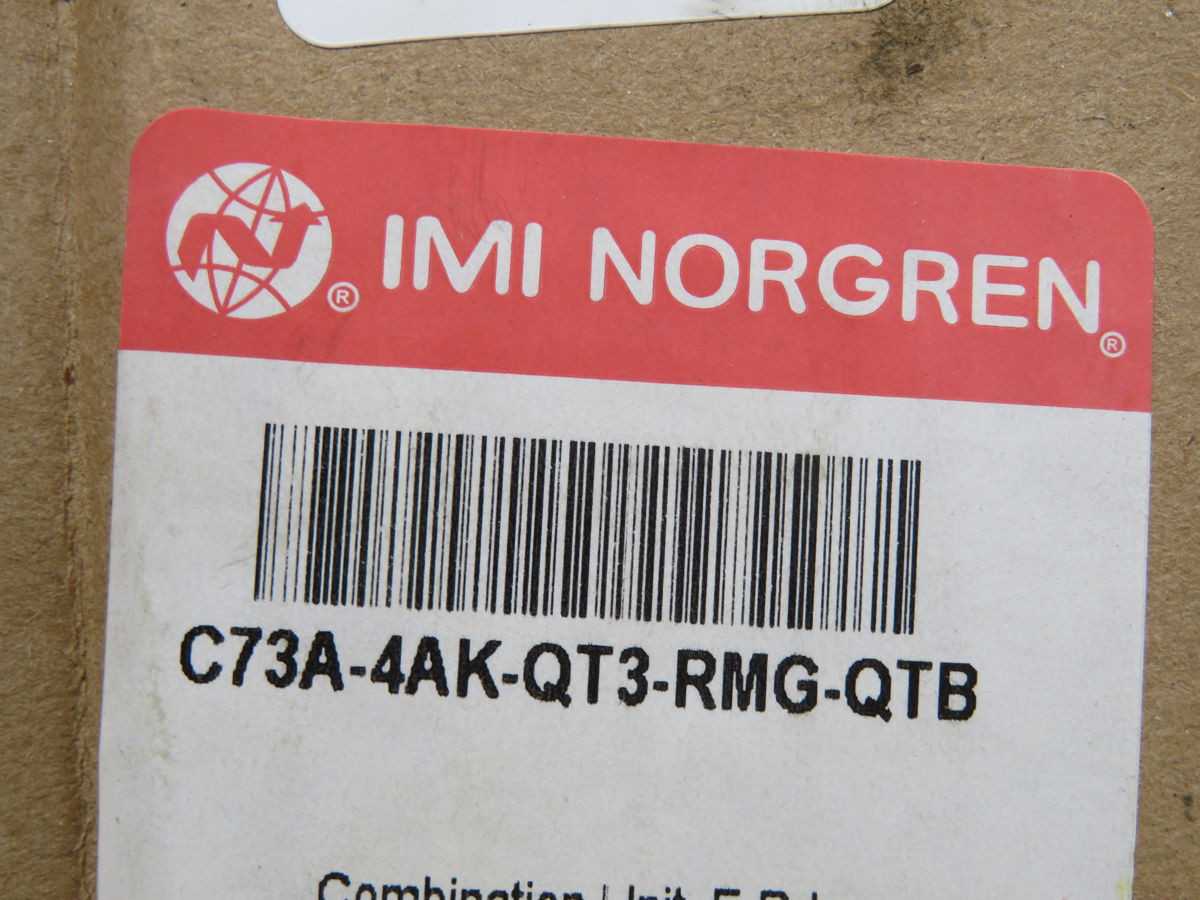 NORGREN C73A-4AK-QT3-RMG-QTB AIR PREPARATION UNIT (FRL) T267964 - FILTER, REGULATOR & LUBRICATOR COMBOS