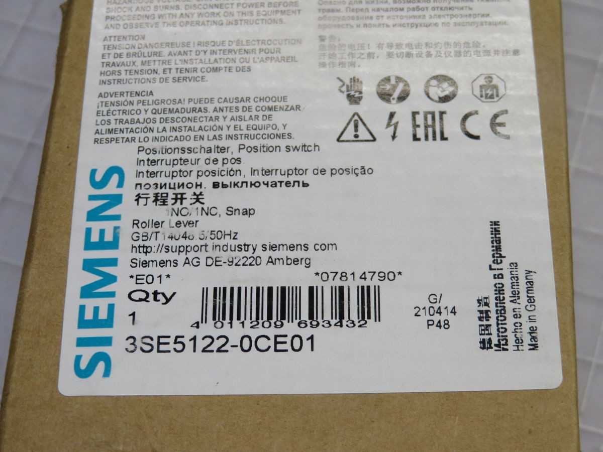 Lot Of 10 Siemens 3SE5122-0CE01 Position Limit Switches T257682 - SWITCHES