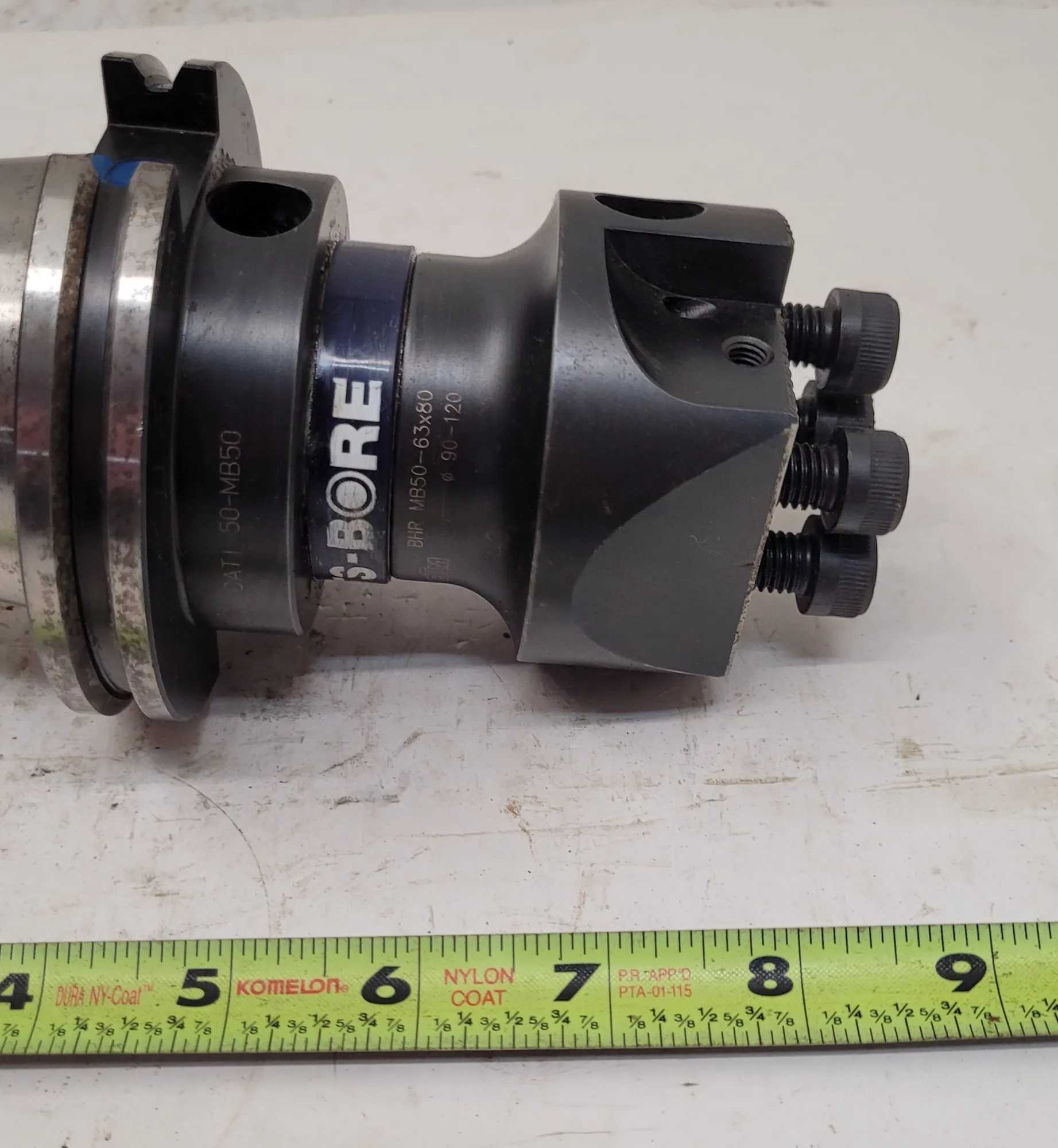 ISCAR ETM BHR MB50-63X80 ITS BORE ROUGH BORING HEAD W/ CAT 50 HOLDER - MACHINING ACCESSORIES & TOOLING