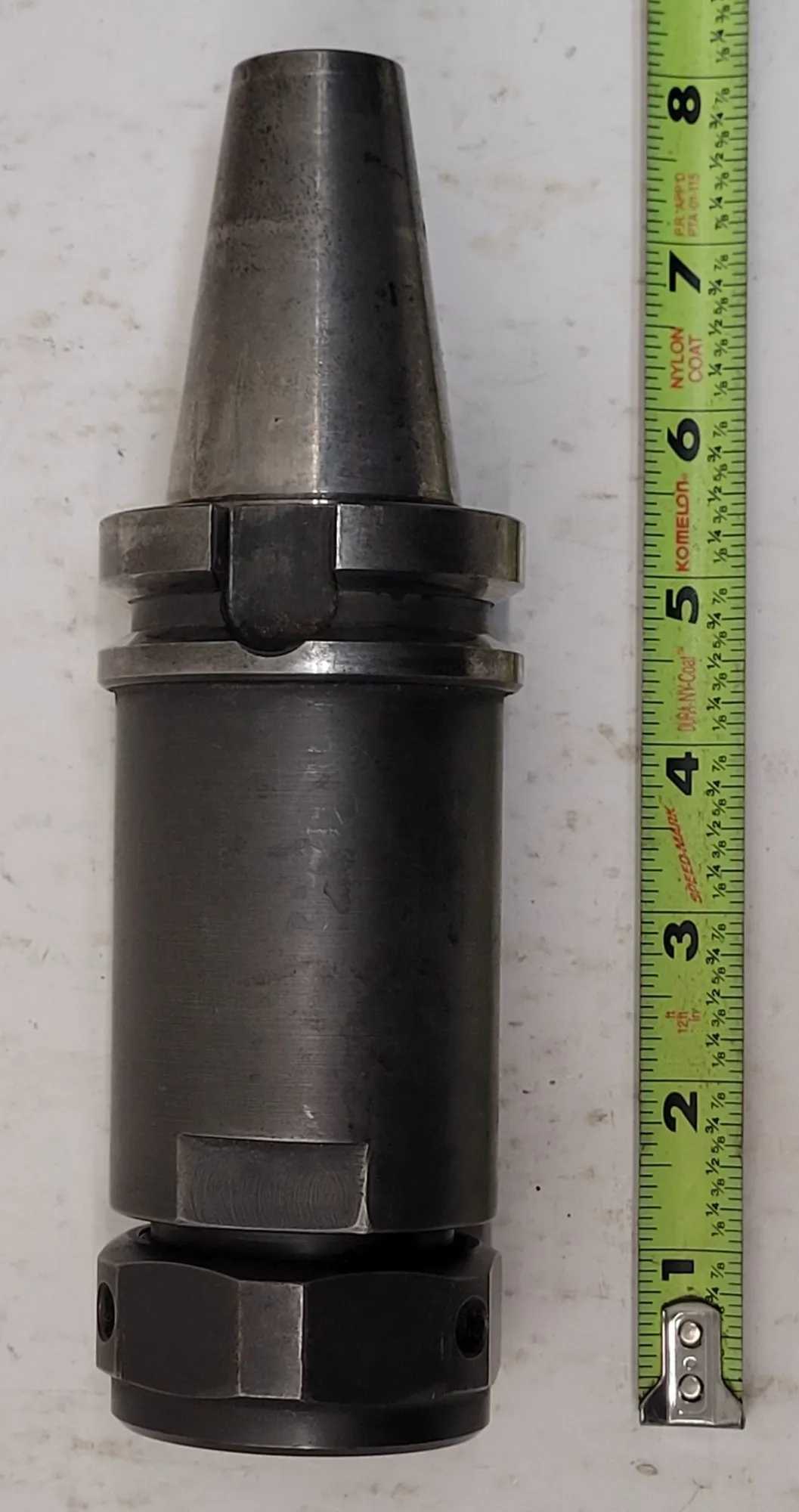 KENNAMETAL CAT40 COLLET CHUCK HOLDER - CAT 40 TAPER TYPE, 8-1/4" OAL - MACHINE TOOLING