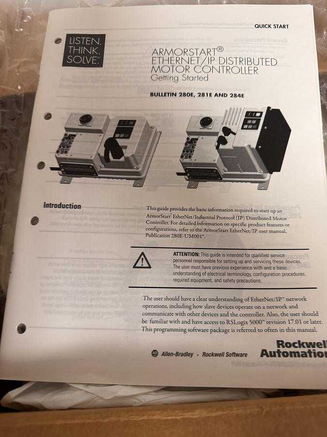 ALLEN BRADLEY 281E-F12Z-10B-RR COMPACT REVERSING STARTER & ARMORSTART MOTOR CONTROLLER - MOTOR STARTERS