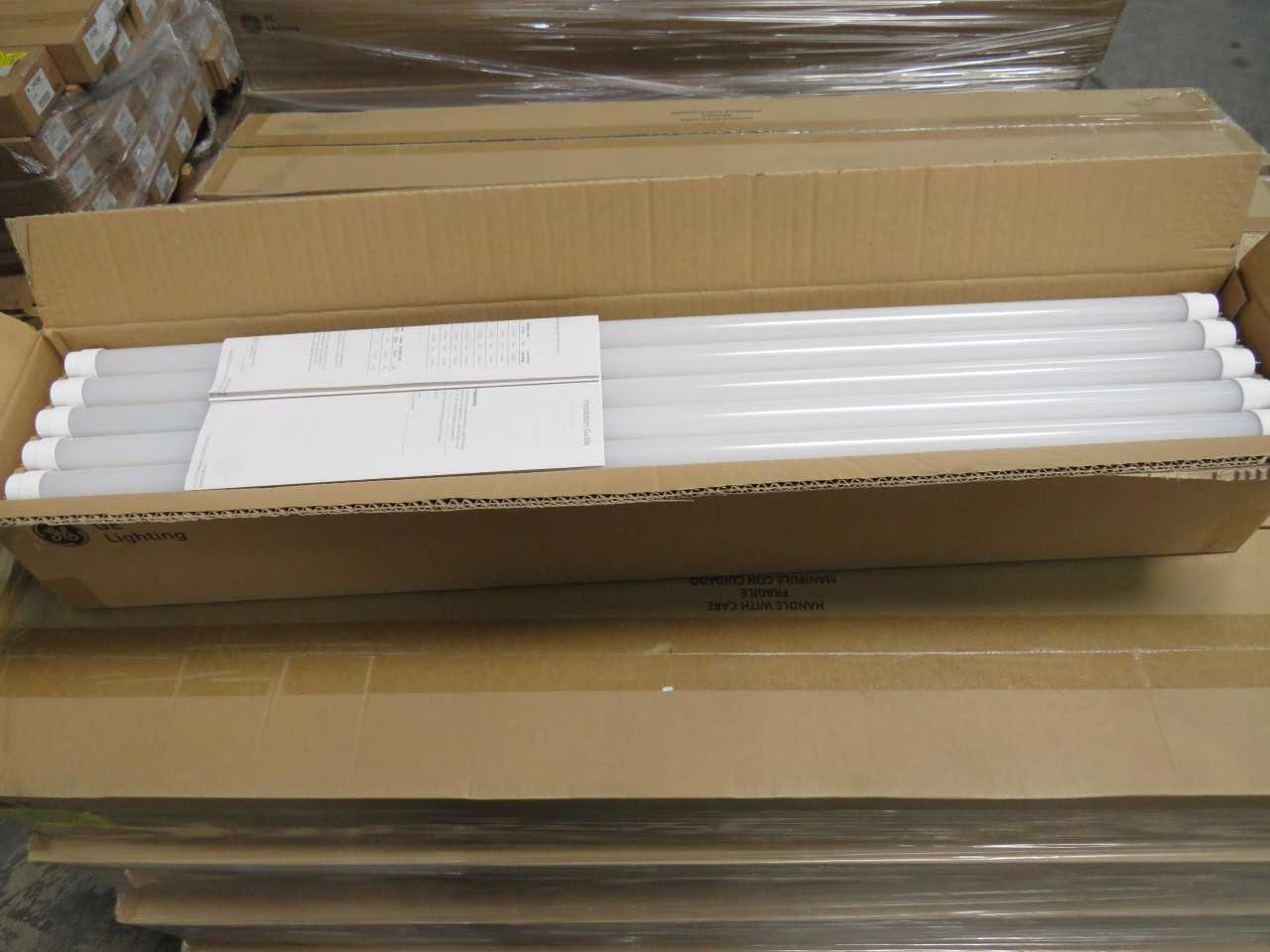 LOT OF 1300 GE 99693 LED15T8/3/835
T8 13 WATT LED STRAIGHT TUBE 36 INCH MEDIUM BI-PIN (G13) 3500K FROSTED REMOTE DRIVER - LIGHTING