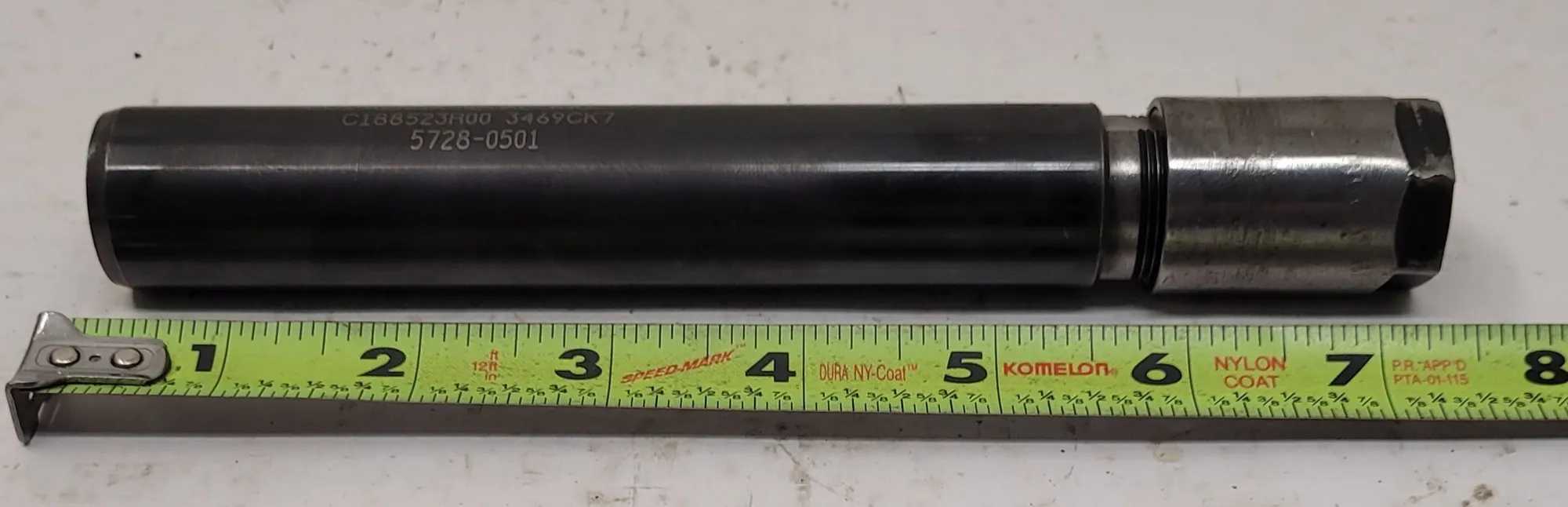KENNAMETAL COLLET EXTENSION CHUCK C188523R00 - 3469CK7, 7-1/4” OAL, 1” BODY DIA. - MACHINE TOOLING